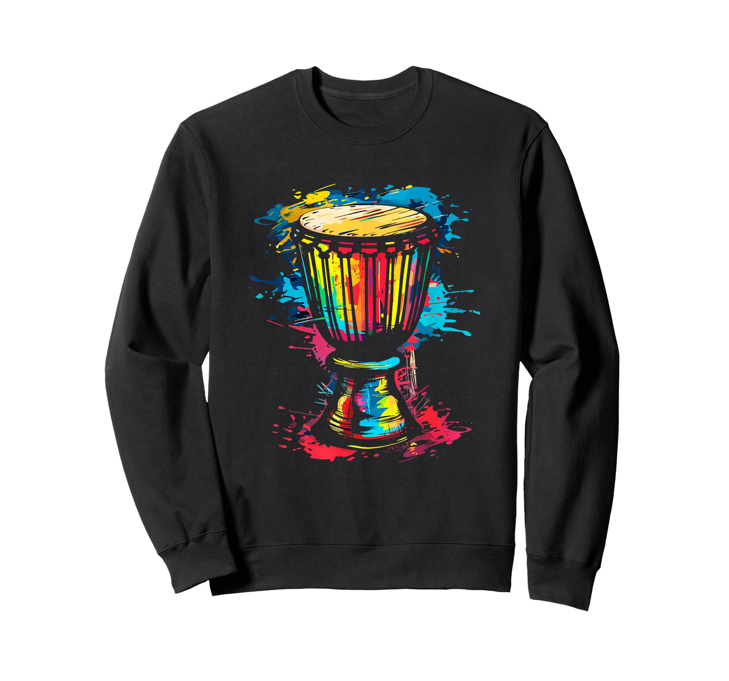 djembe african drums T-Shirt, Small, Black