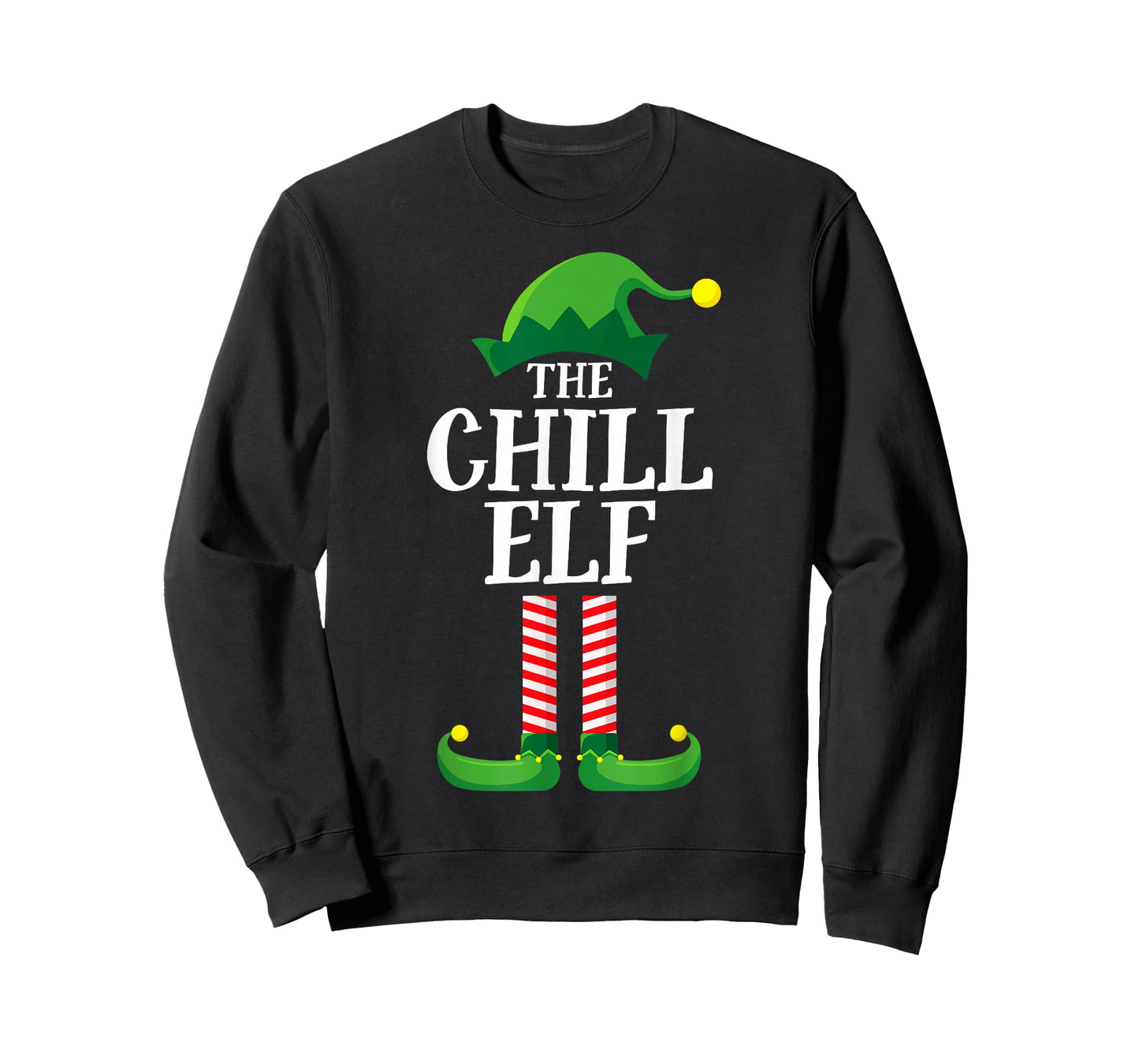 Chill Elf Matching Family Group Christmas Party Pyjamas T-Shirt