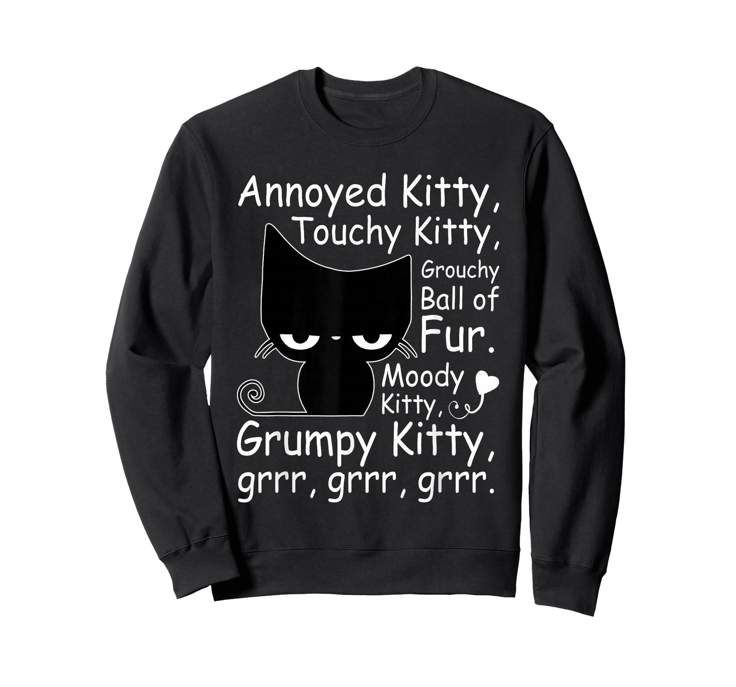 Angry Cat Kitten Lover Funny Attitude Fur Pet Owner T-Shirt