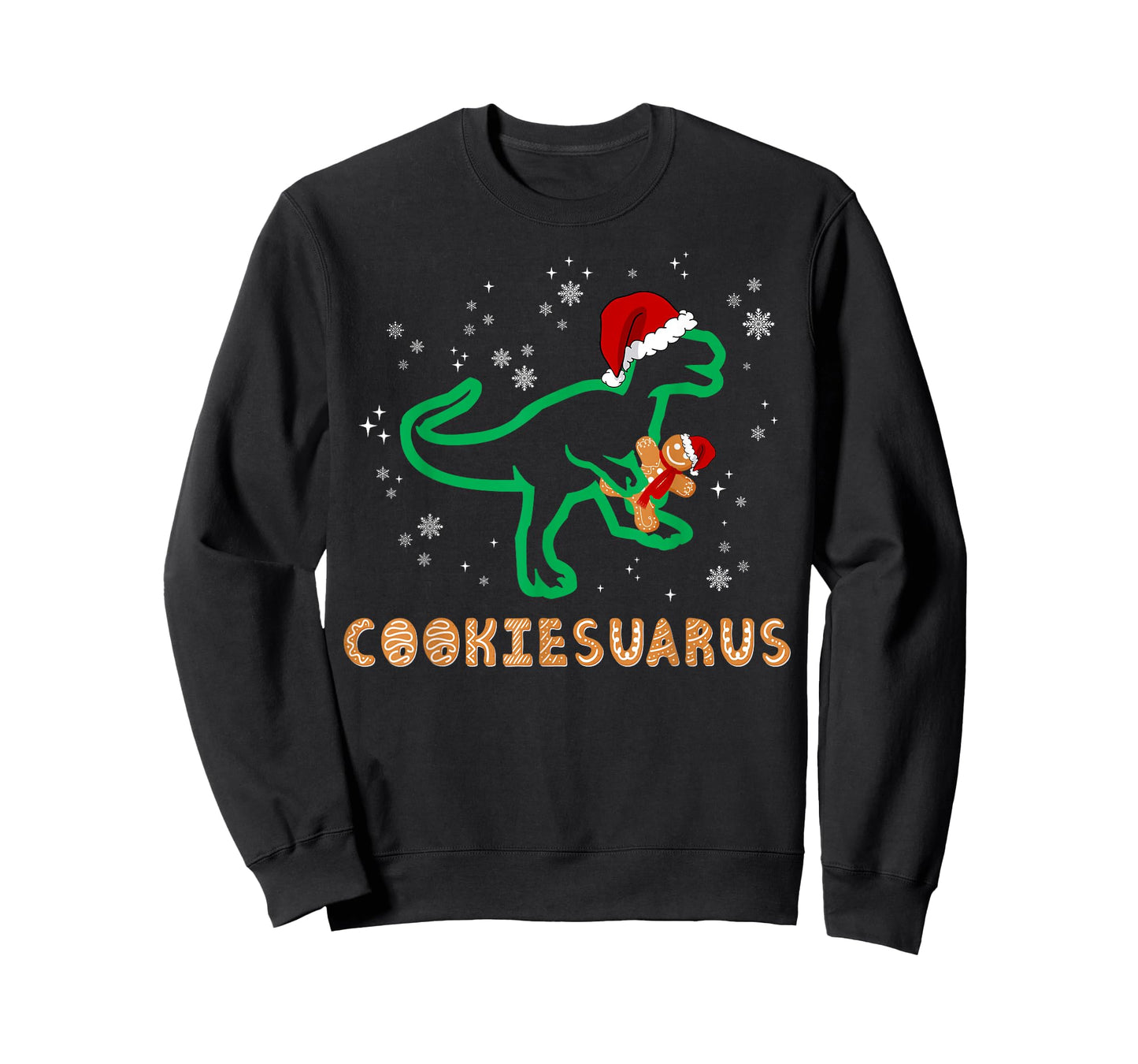 Cookiesaurus Christmas Dinosaur Rex Sugar Cookie T-Shirt
