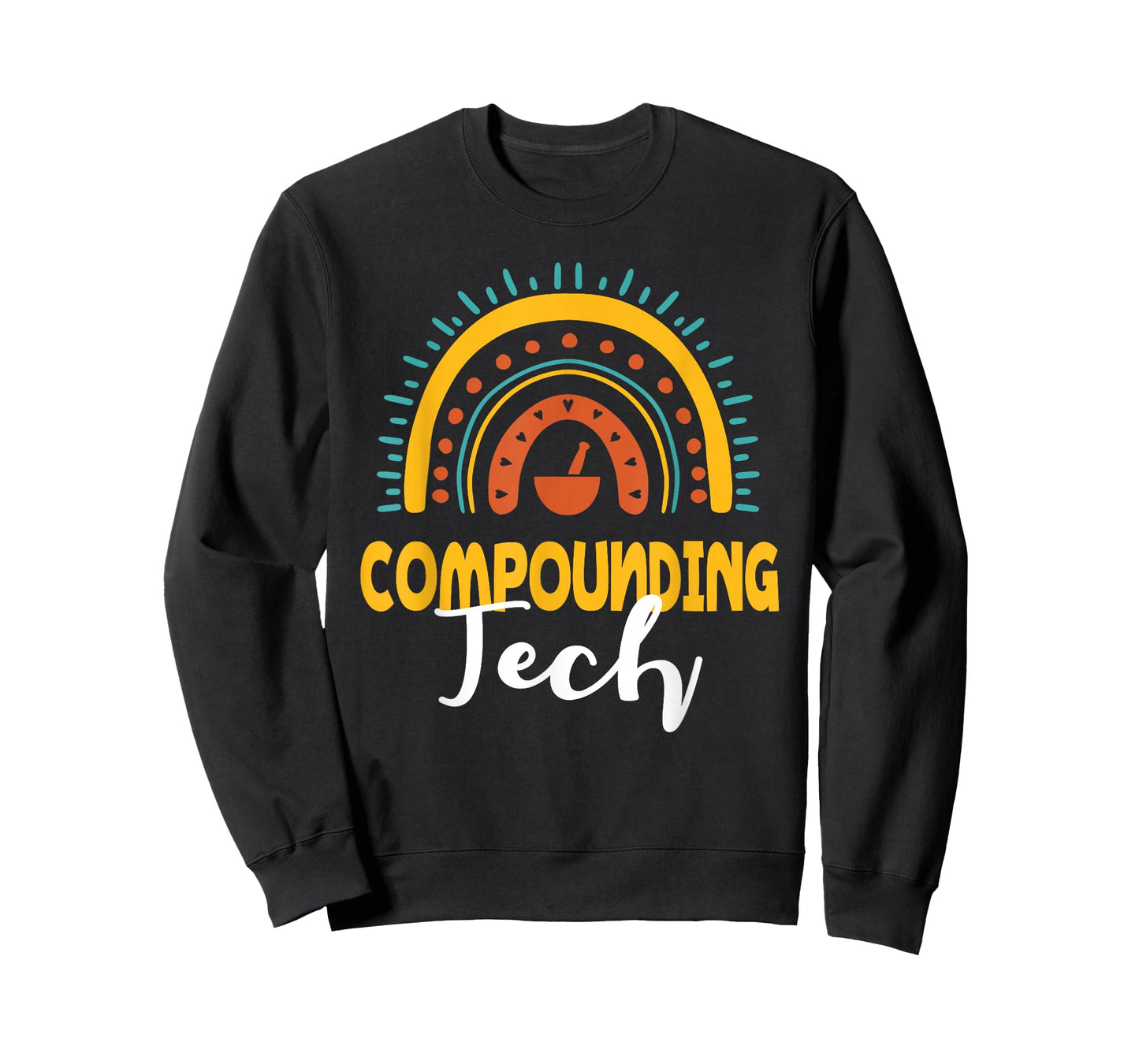 Compounding Tech Boho Rainbow Apparel Pharmacy Assistant T-Shirt