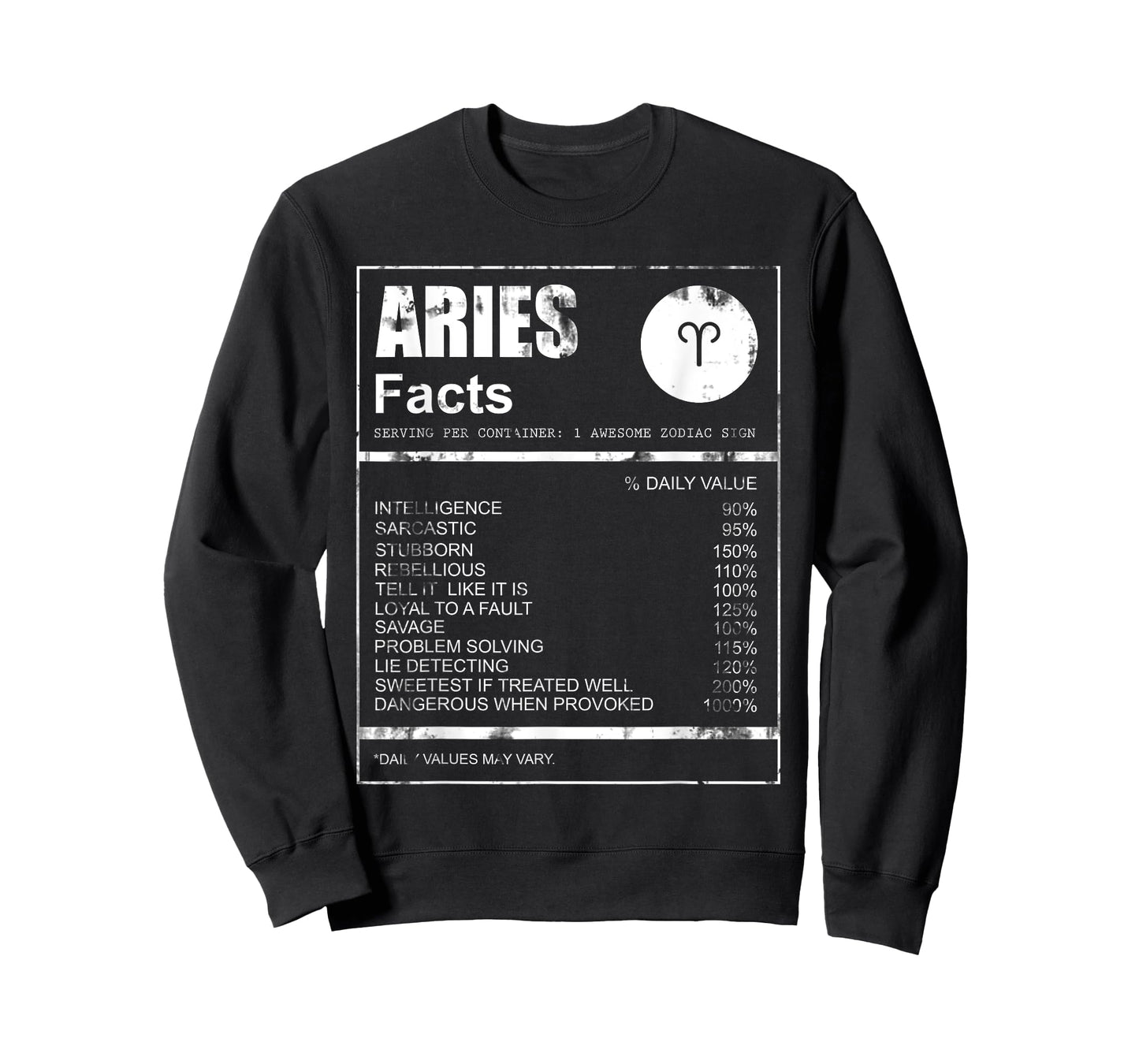 Aries Facts Zodiac Sign T-Shirt