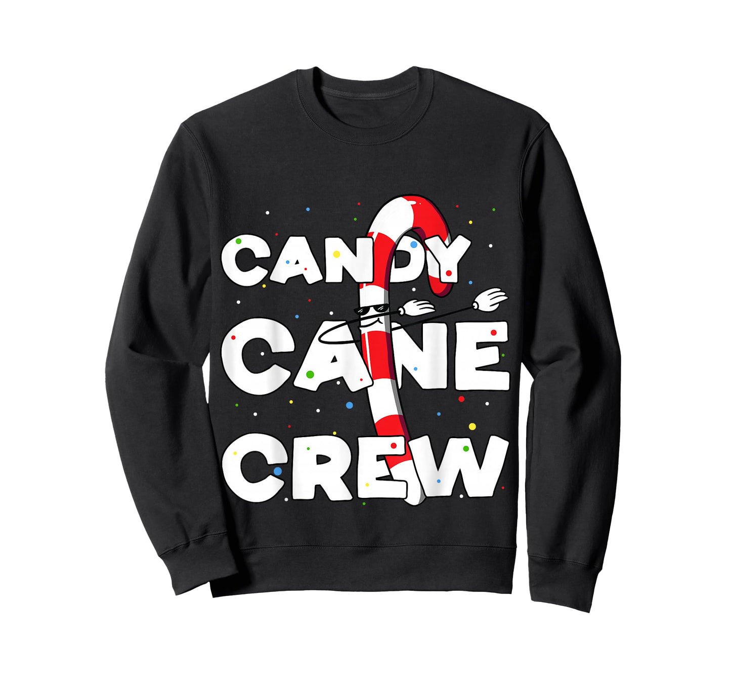 Candy Cane Crew Funny Christmas Candy Lover Dancing Candy T-Shirt