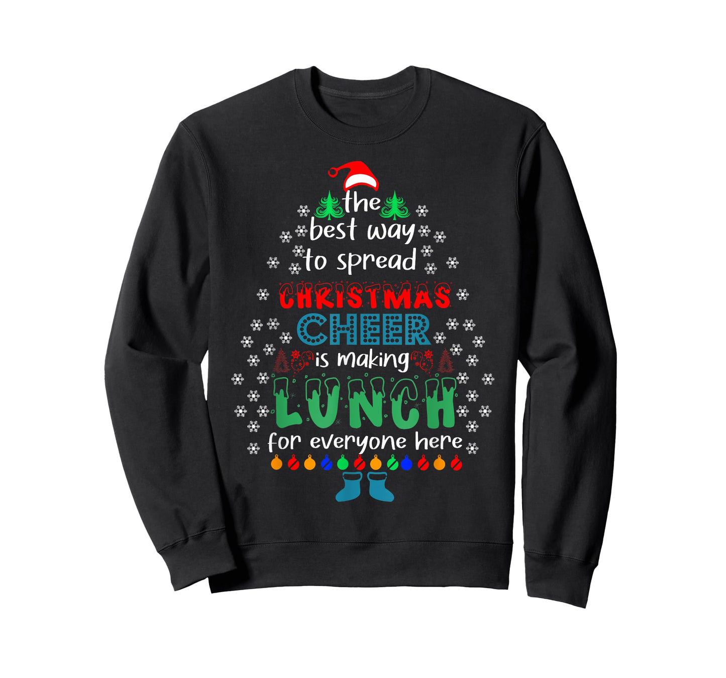 Funny Lunch Lady Christmas Cheer Christmas Xmas T-Shirt