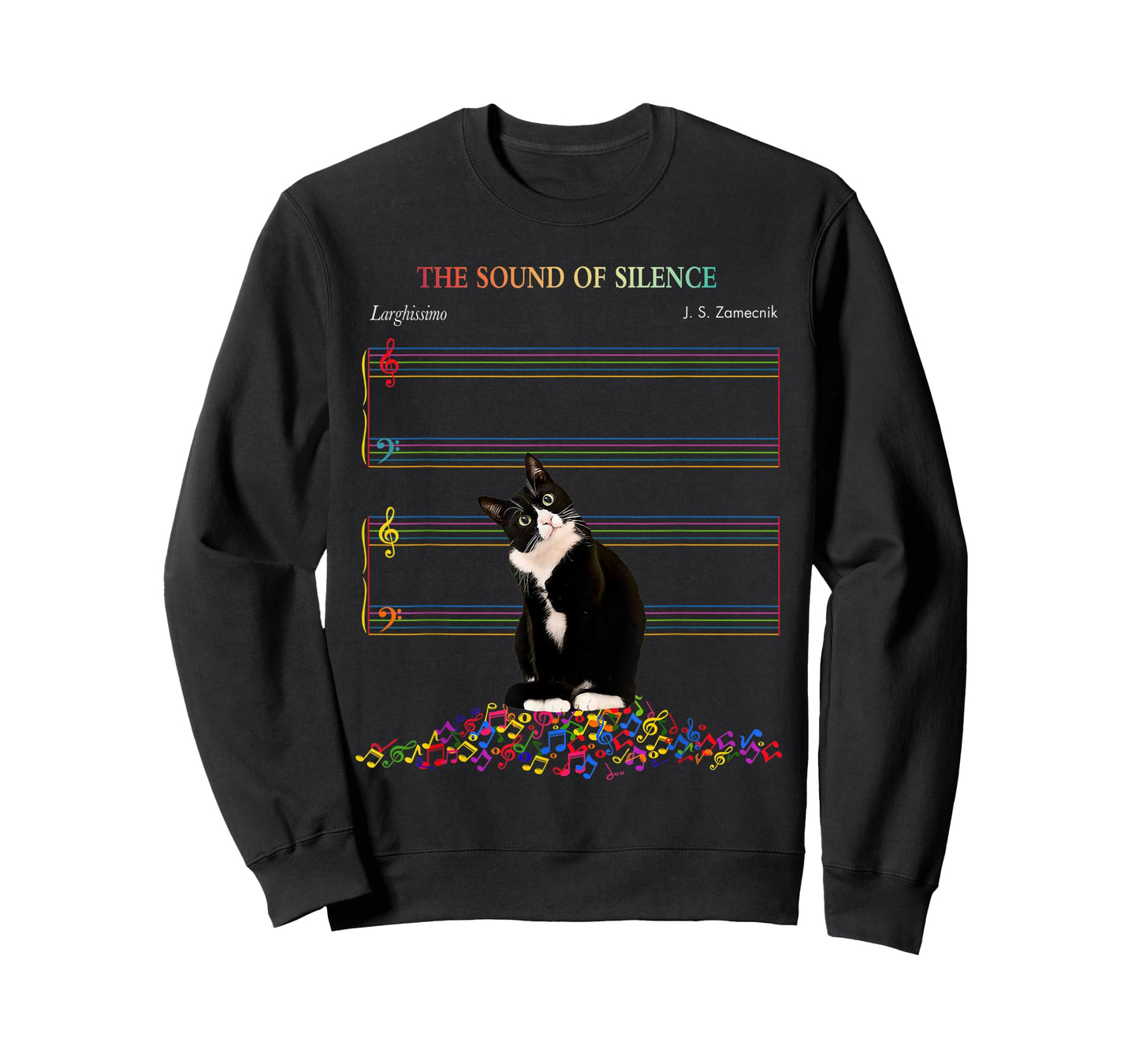 Cute Cat The Sound Of Silence T-Shirt