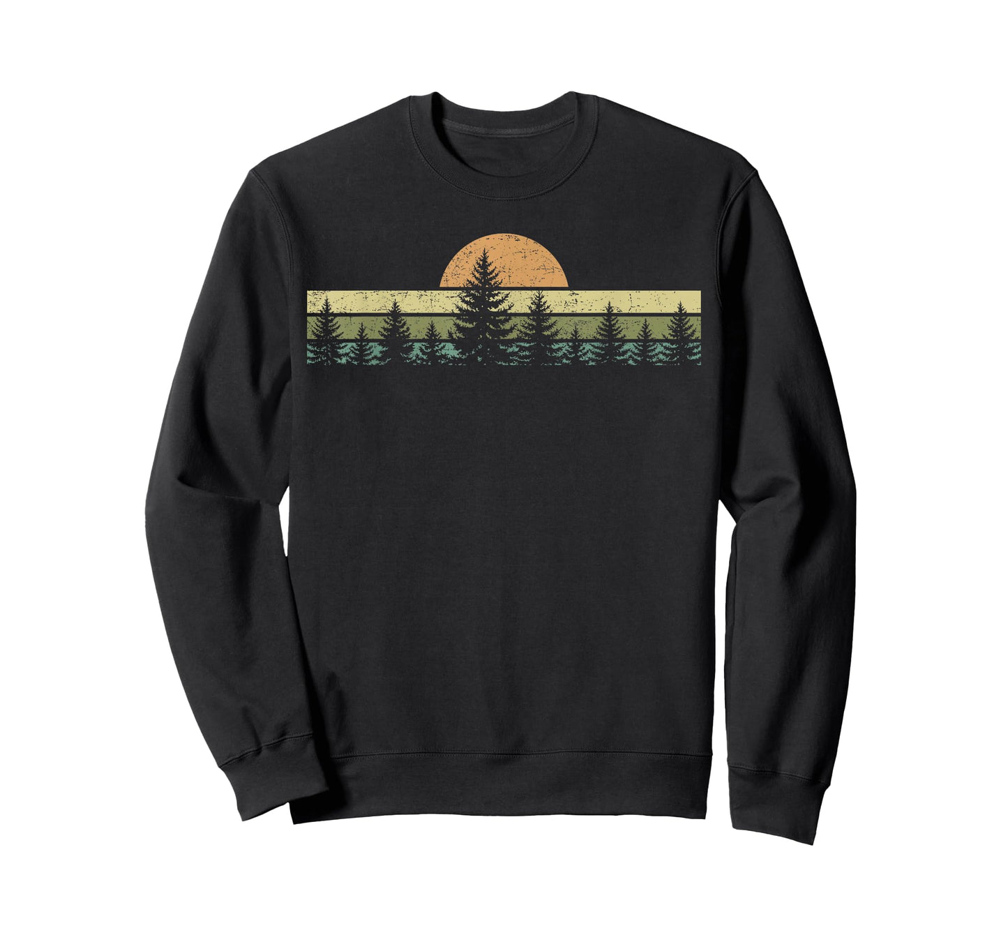 Outdoors Forest Trees Nature Women Men Retro Vintage Graphic T-Shirt