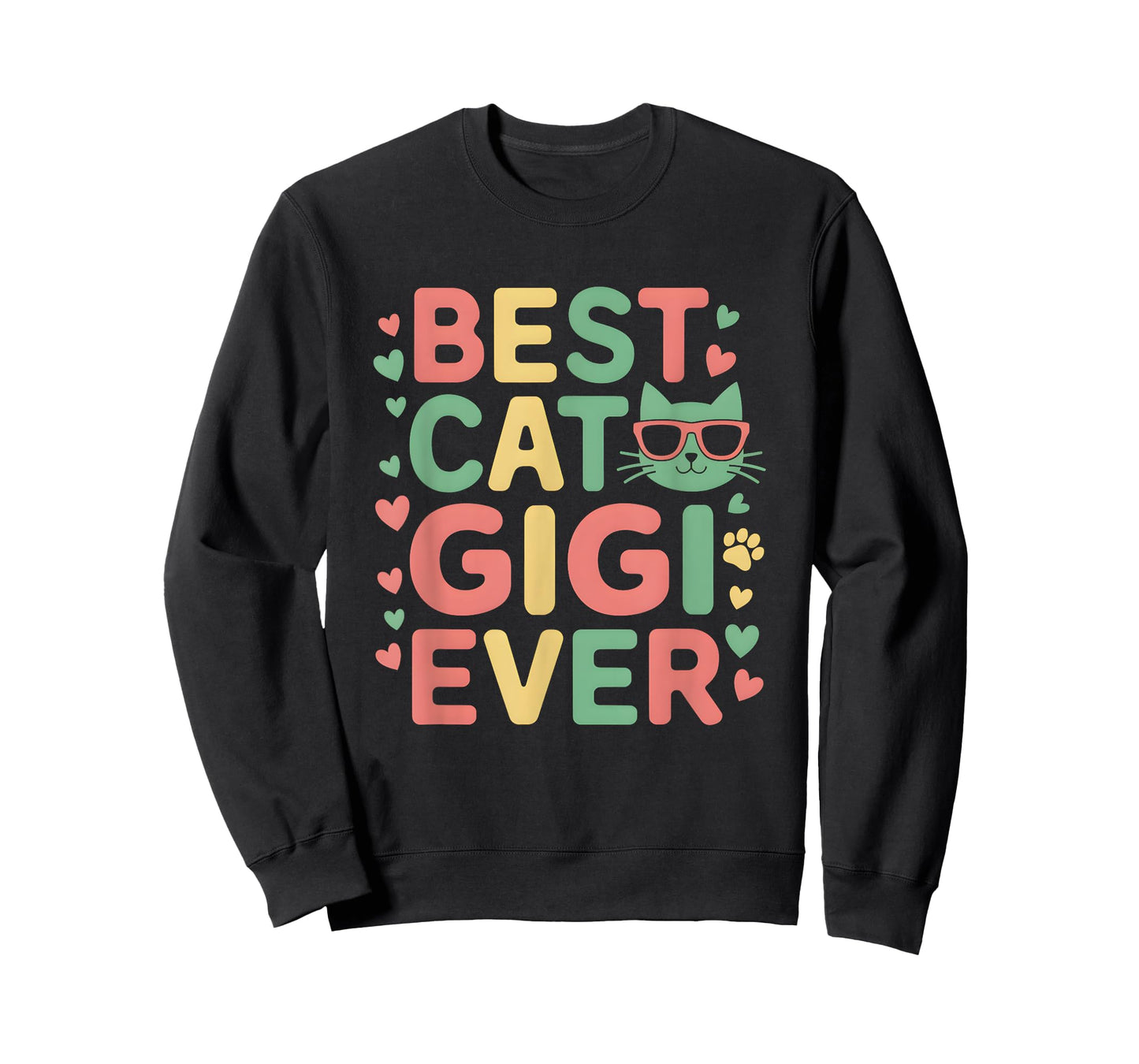 Best Cat Gigi Ever Cat Gigi Grandma Cat Lovers T-Shirt for Men Women Kids