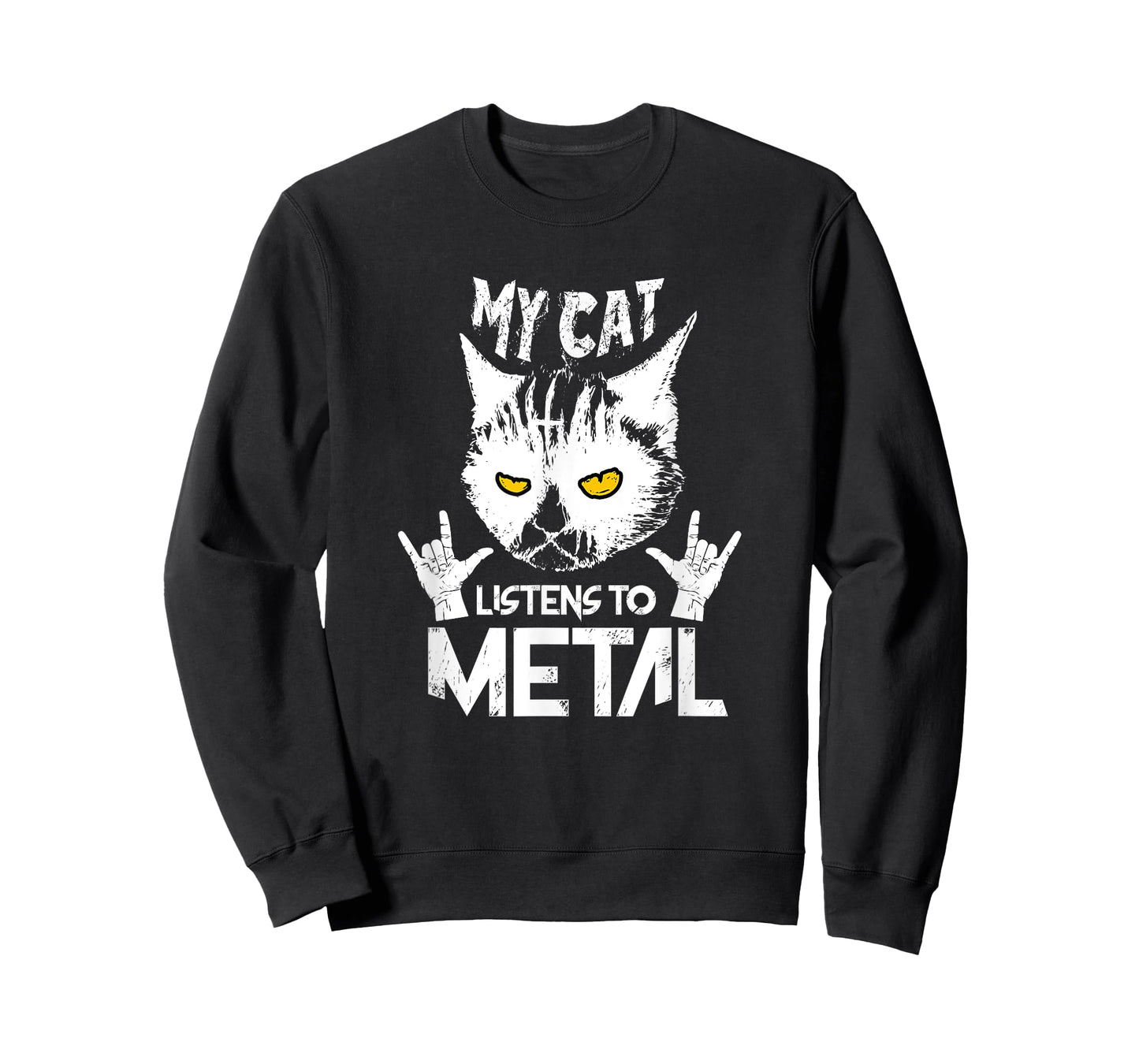 Heavy Metal T-Shirt with Cat