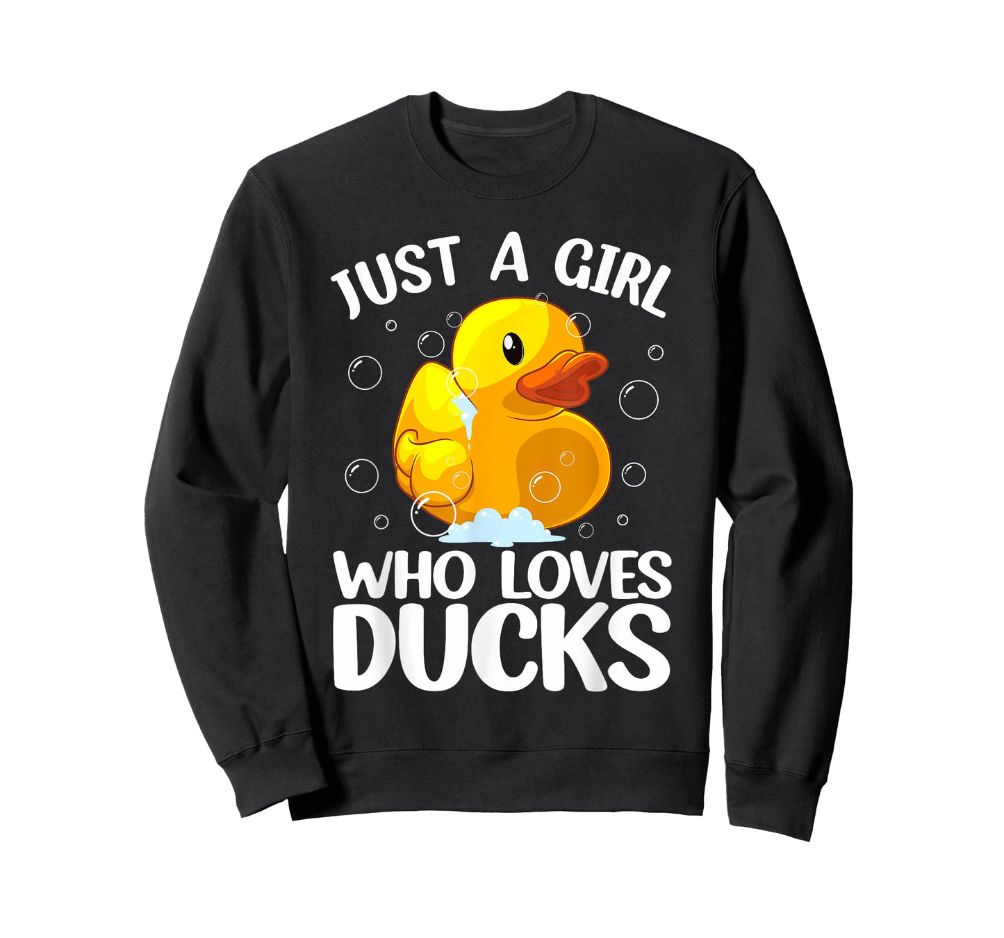 Cute Duck Art For Girls Women Kids Youth Rubber Duck Lover T-Shirt