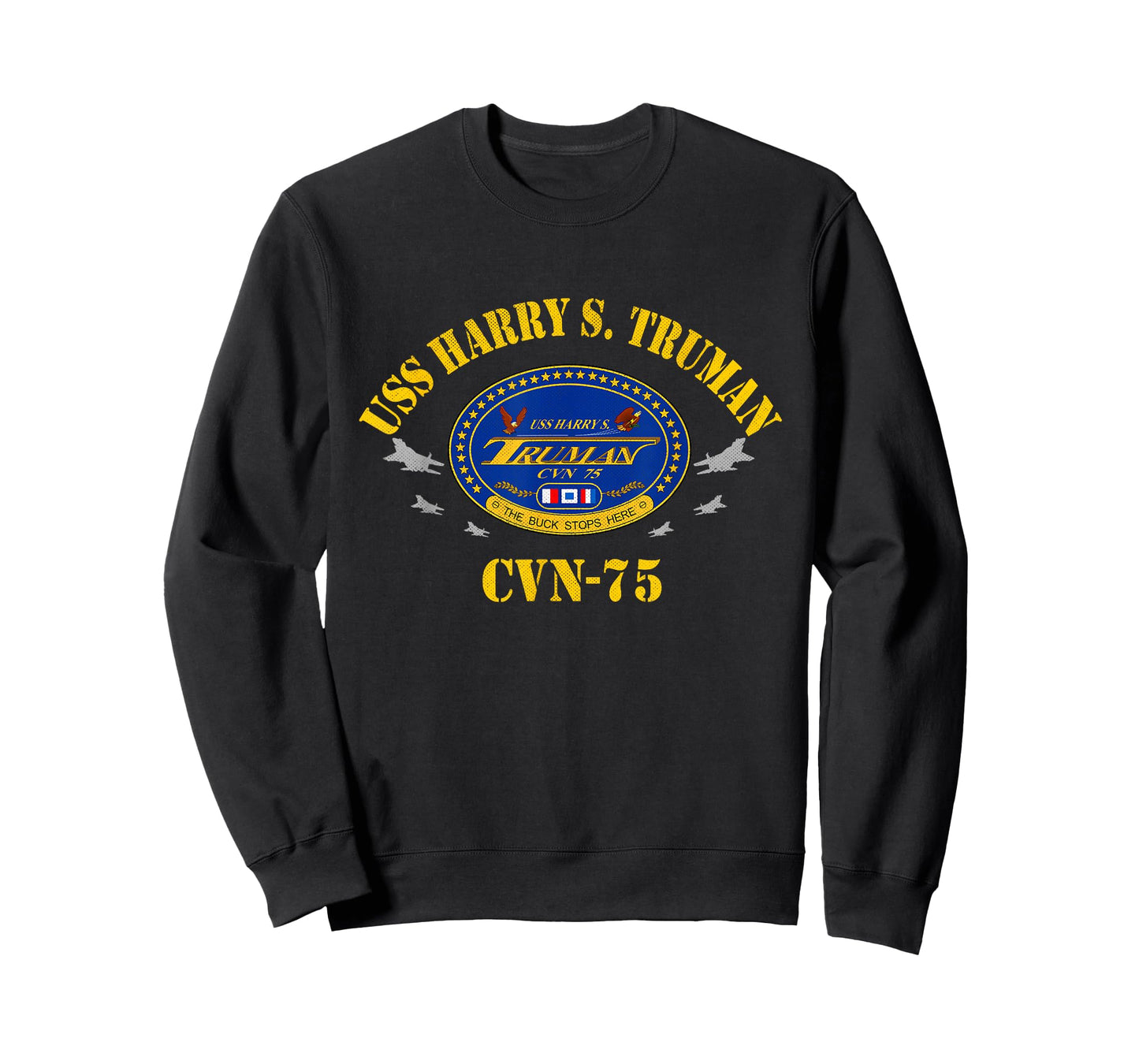 USS Harry S. Truman CVN-75 Aircraft Carrier Veteran Flag T-Shirt