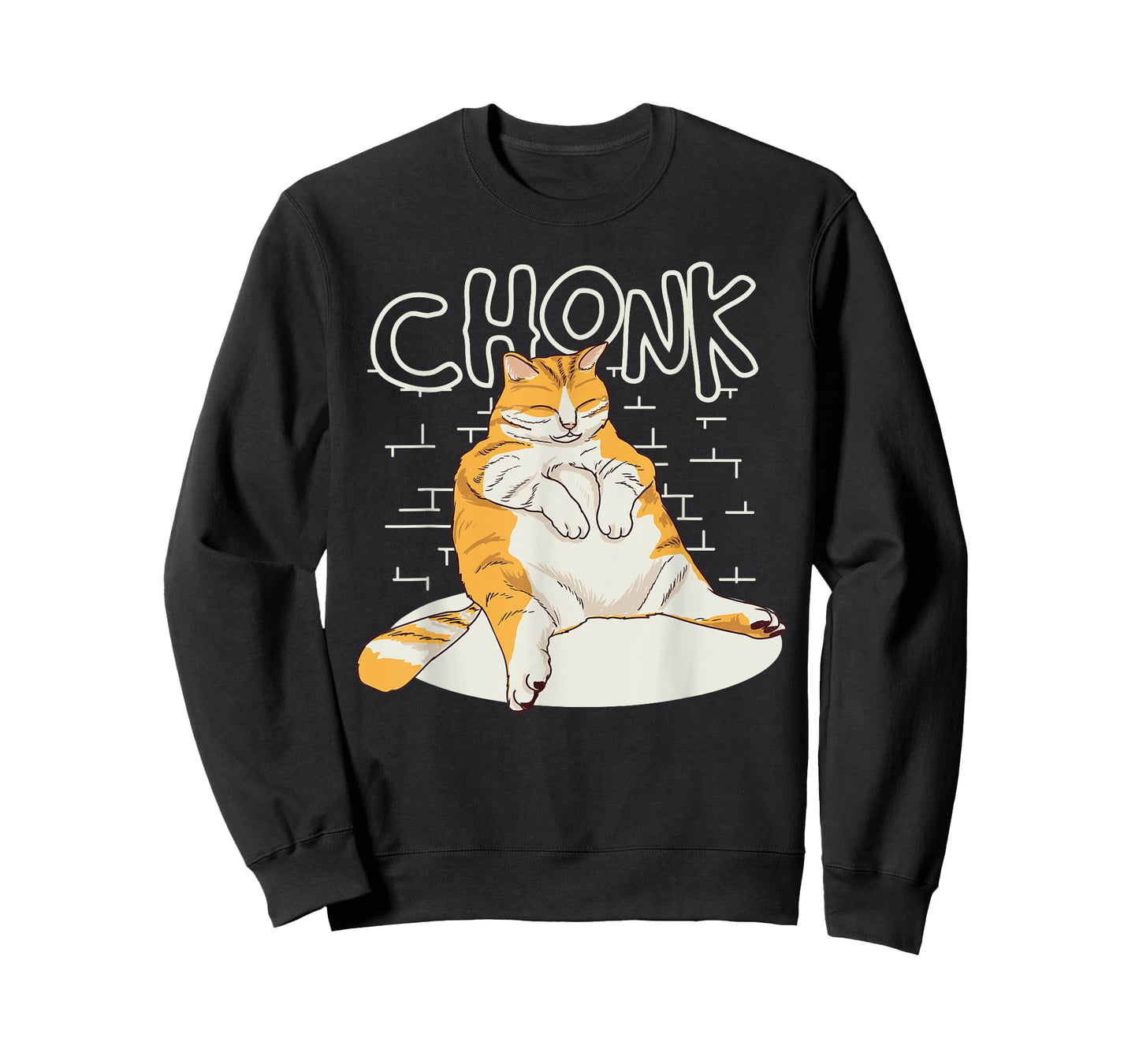 Fat Cat Chonk Scale Chonky Meme Chonker Cat T-Shirt