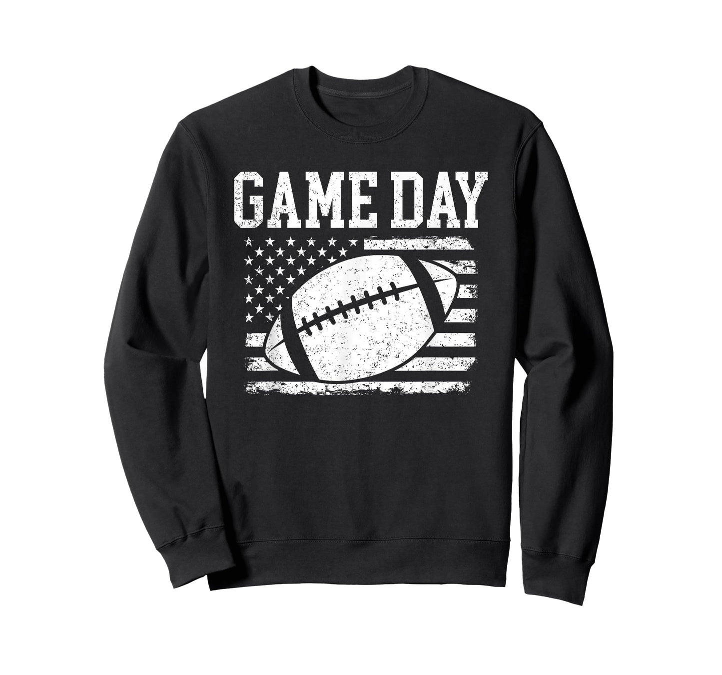 Cute Game Day Football Season USA Flag Mom Women Men & Kids T-Shirt