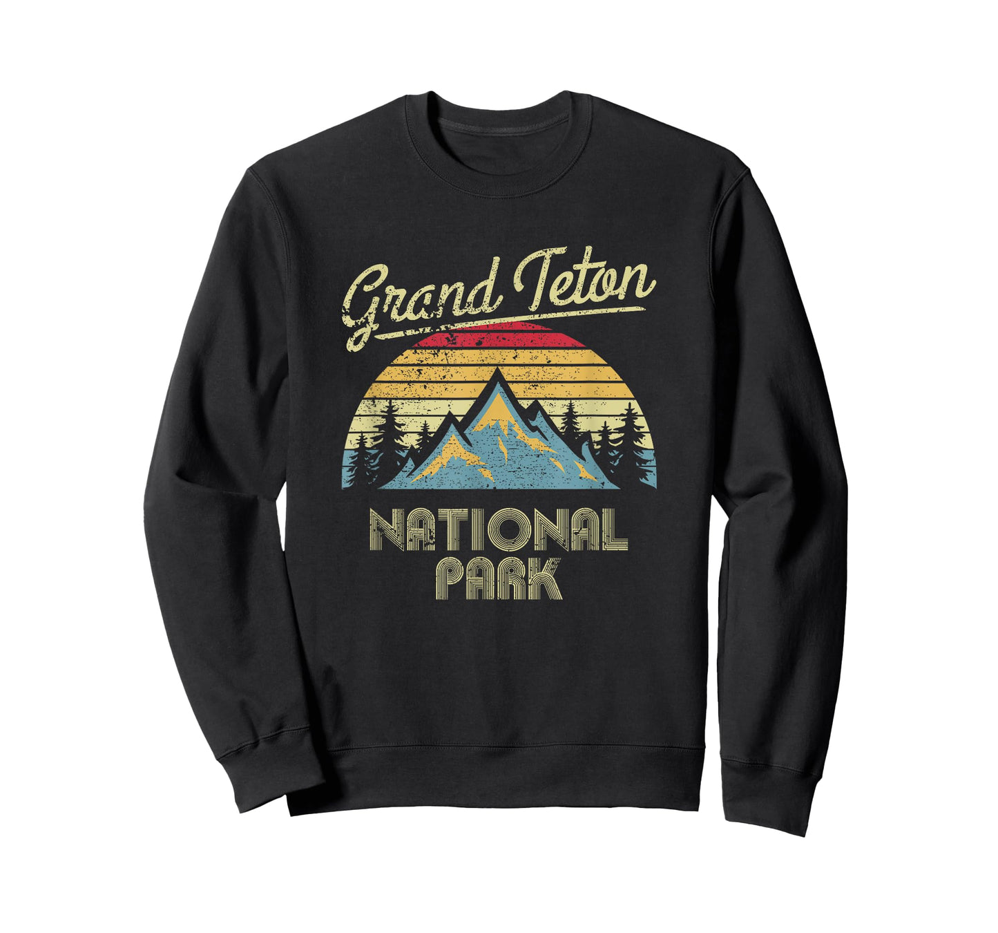Vintage Retro Grand Teton Tee - National Park T Shirt T-Shirt