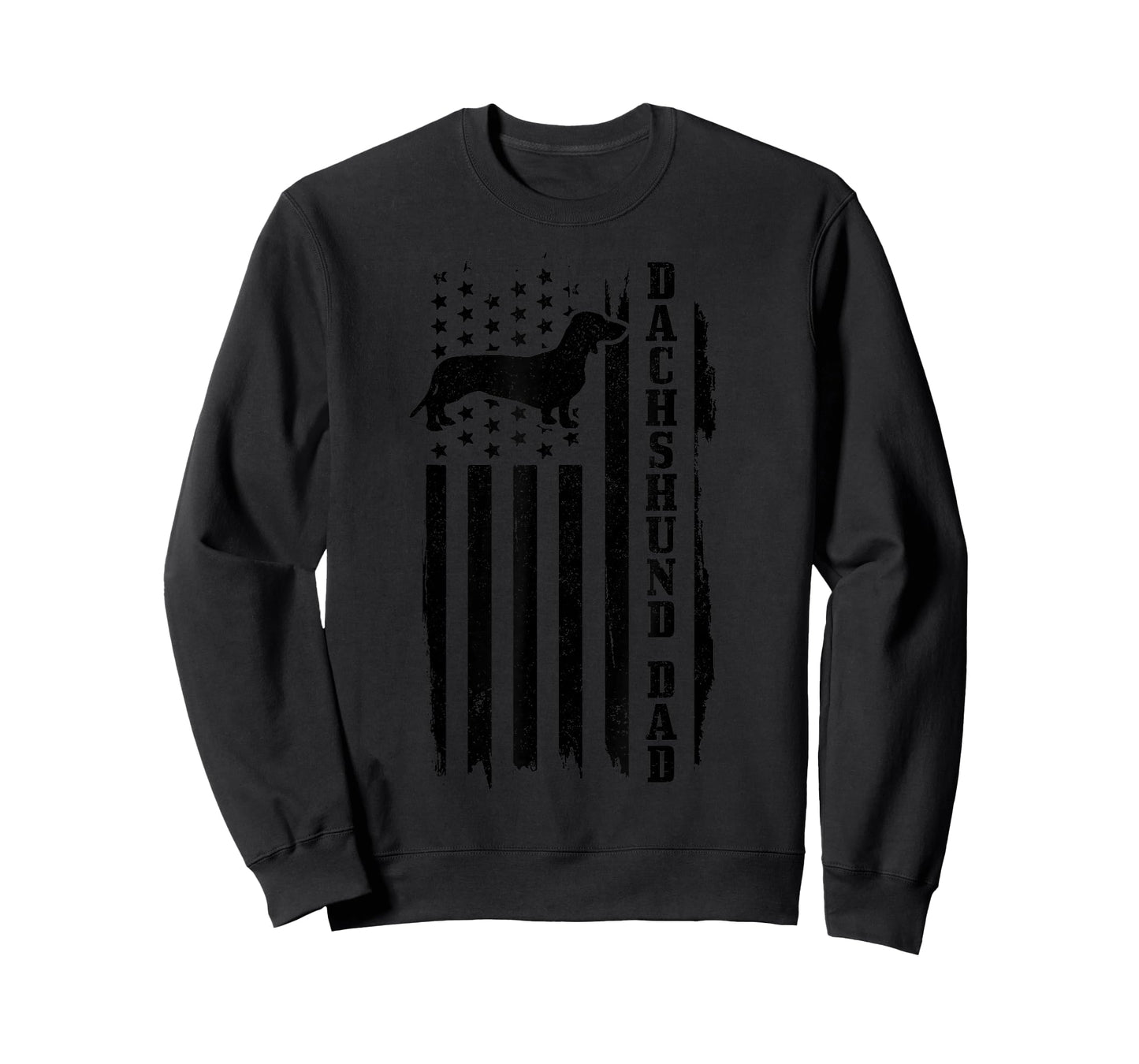Dachshund Dad Vintage American Flag T-Shirt