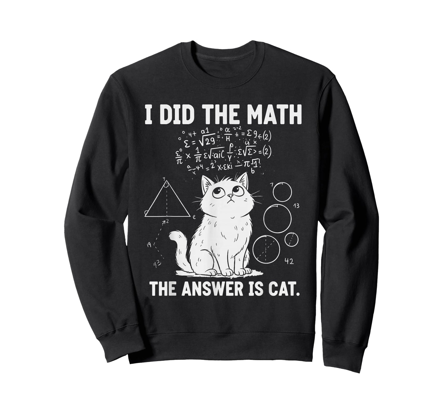 I Did The Math The Answer is Cat Funny T-Shirt