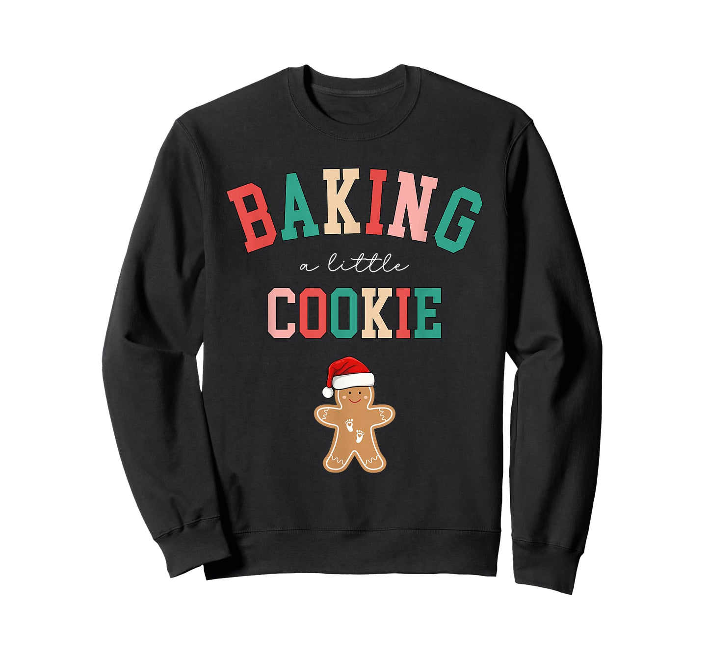 Baking A Little Cookie Cute Christmas Pregnancy Announcement T-Shirt