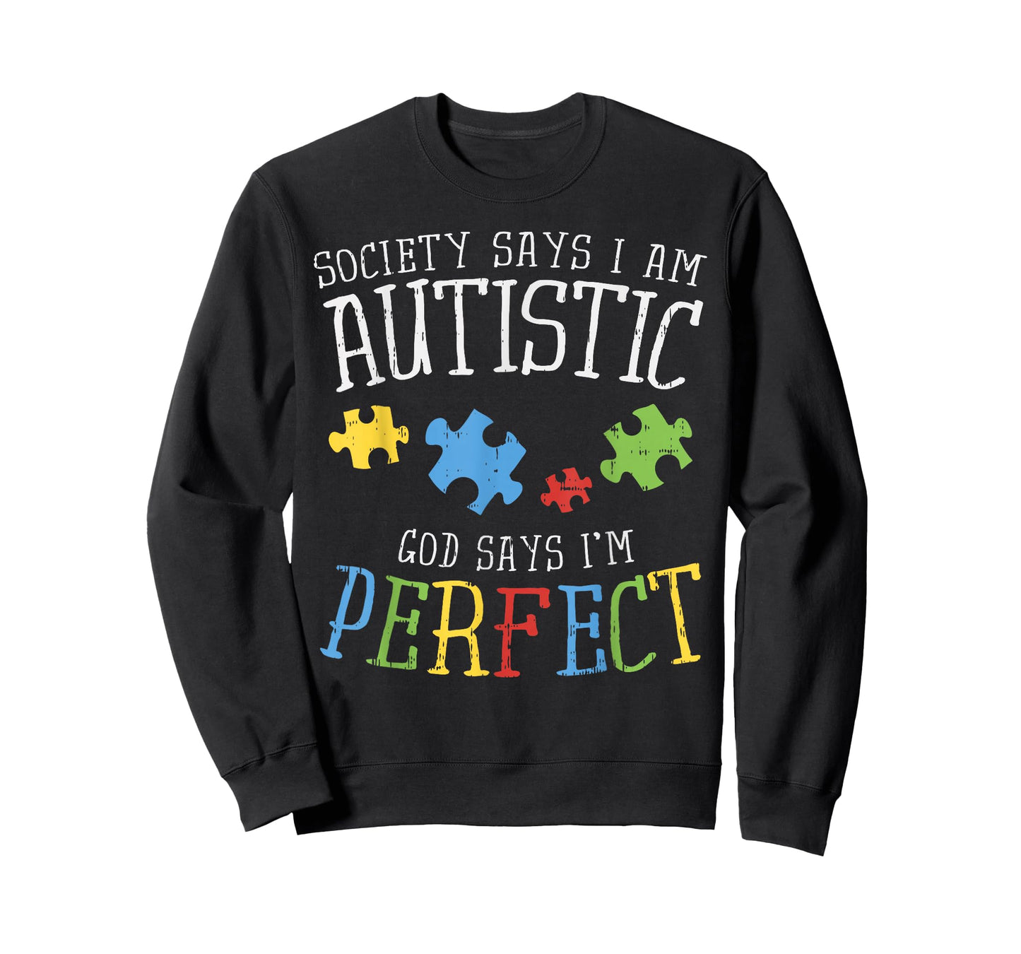 Autism Awareness Shirt Puzzle Ribbon Autistic Society Says T-Shirt