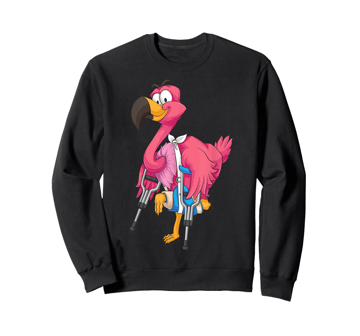 Cool Broken Leg Flamingo | Funny Fractured Shorebird Gift T-Shirt