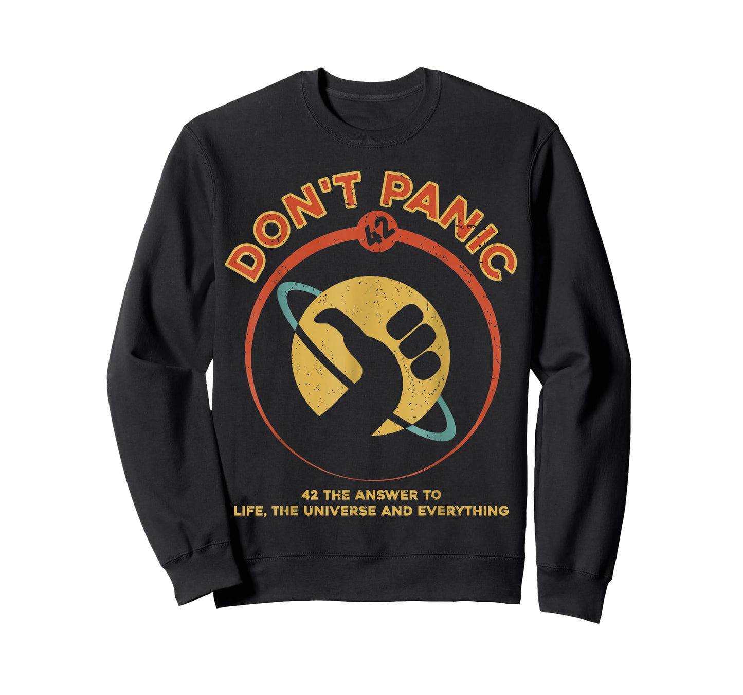 42 Answer to Life The Universe and Everything Don't Panic T-Shirt