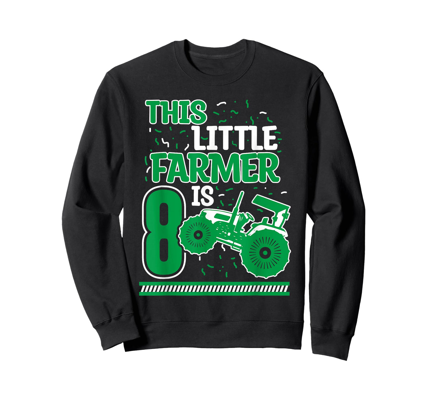 8 Years Old Boy Tractor Little Farmer 8th Birthday Kids T-Shirt