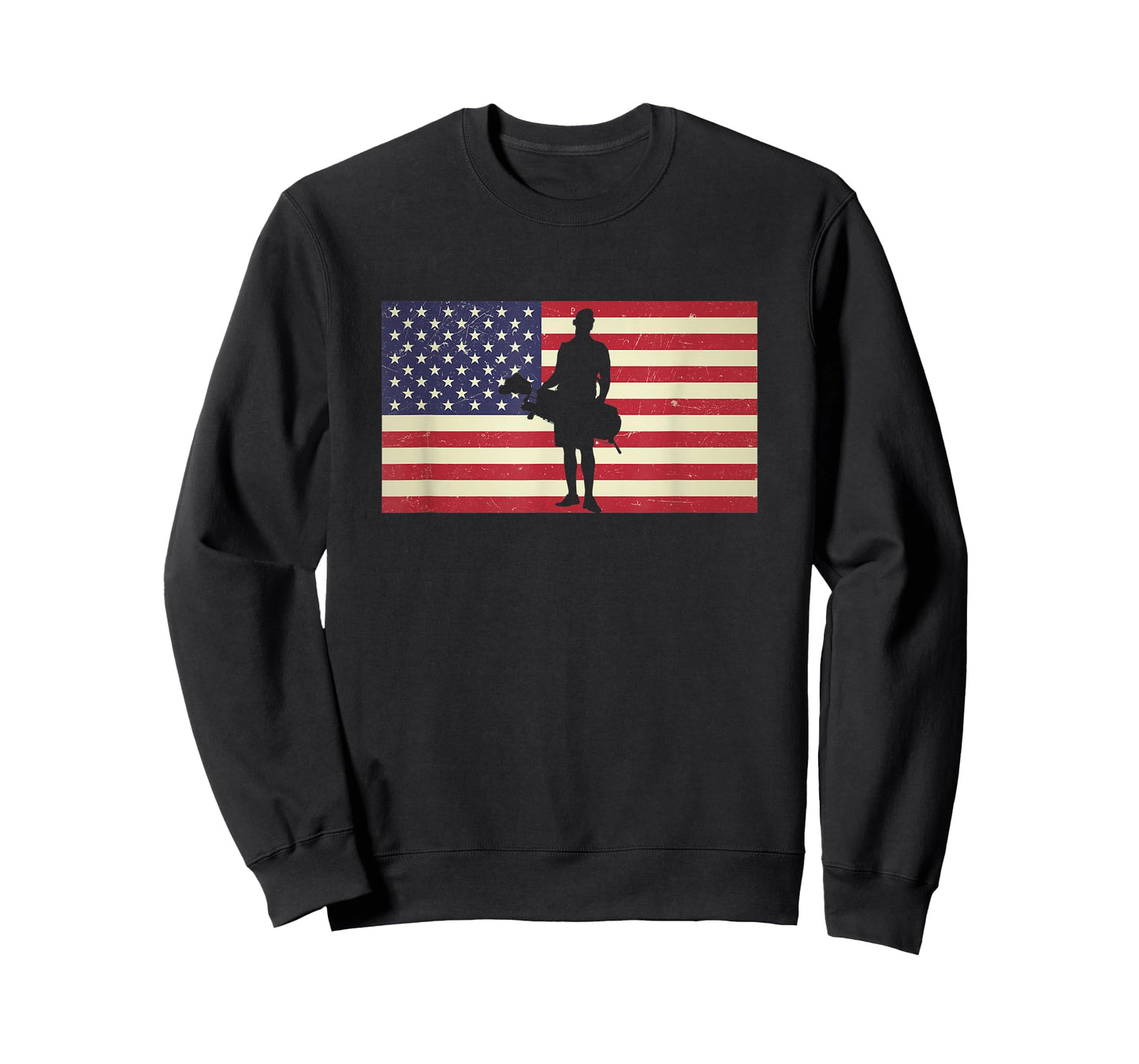 Distressed USA American Flag Golf Caddie Caddy Patriotic Women Men T-Shirt