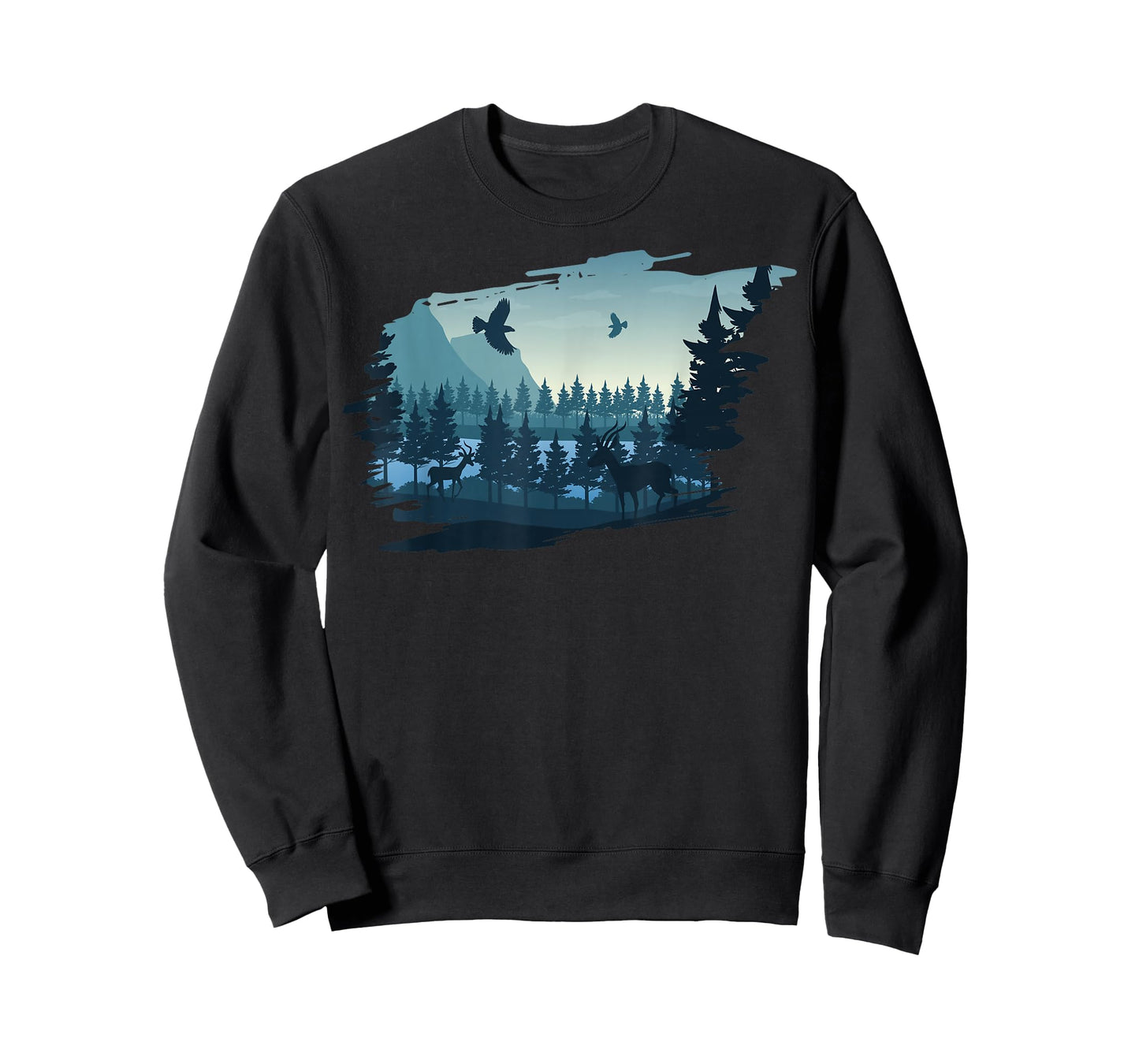 Beautiful Mountain, Nature Trees and Forest T-Shirt