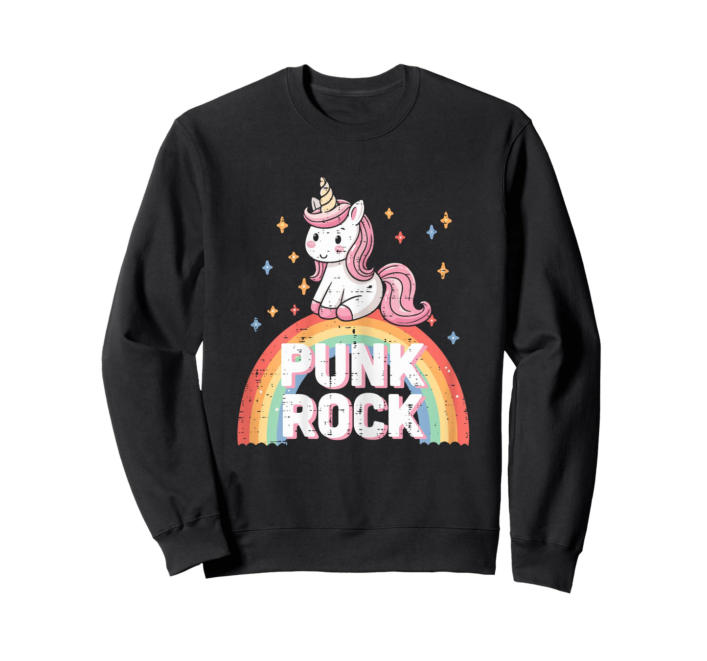 Music Rocker Unicorn Punk Rock Cute Toddler Girls Kids Women T-Shirt