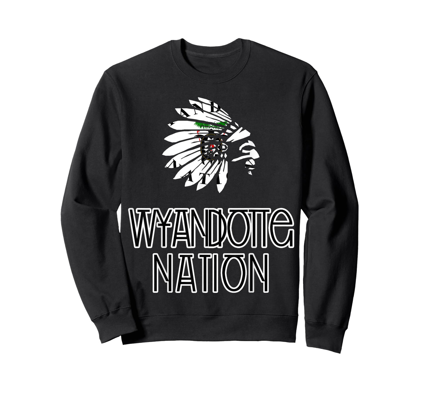 Wyandotte Tribal Nation Flag | Native Amerindian | Headdress T-Shirt
