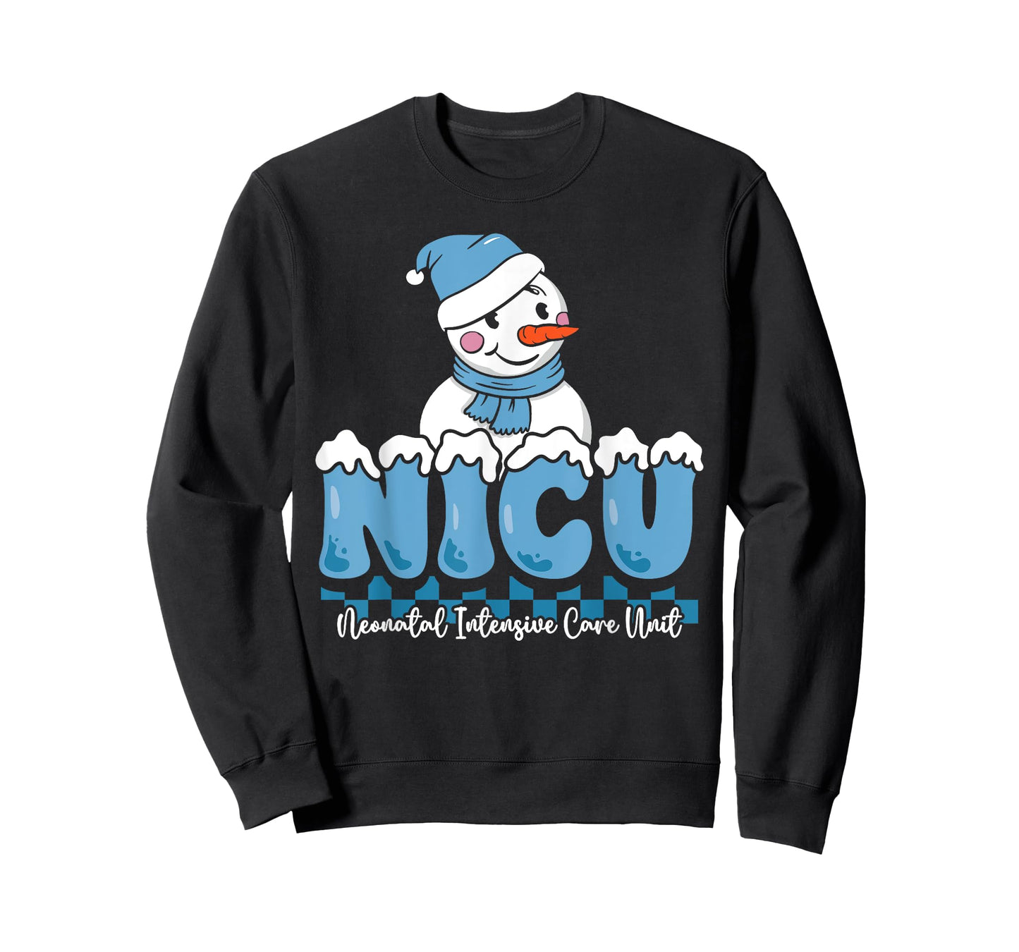 Christmas NICU Snowman Neonatal ICU Nurse Squad Nursing Gift T-Shirt