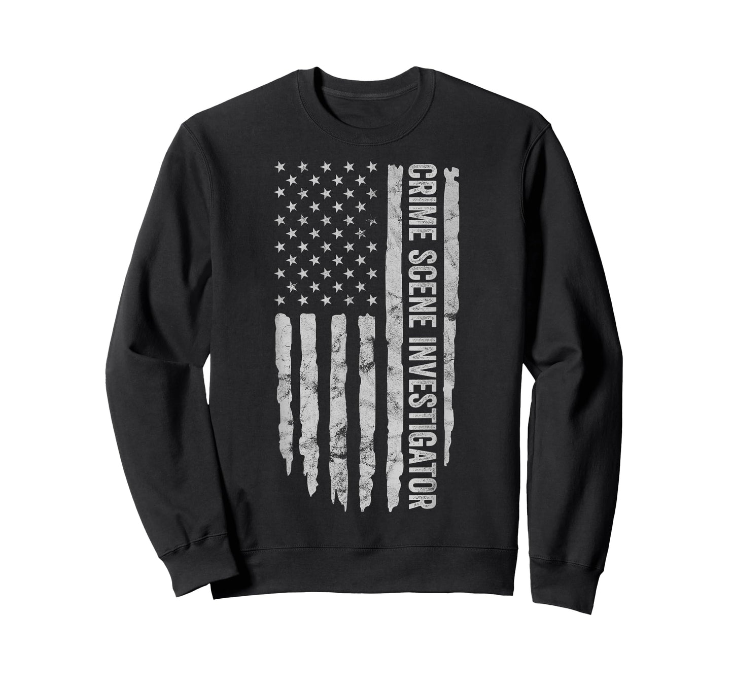 Crime Scene Investigator American Flag CSI Themed T-Shirt