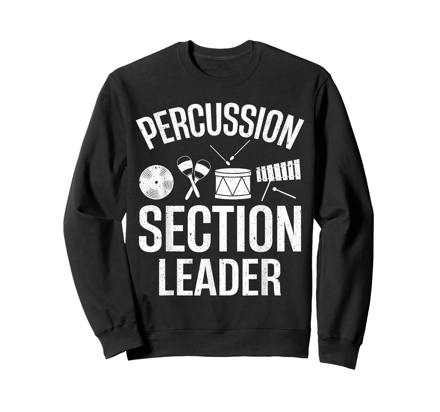 Section Leader Marching Band Drummer Percussion Instrument T-Shirt