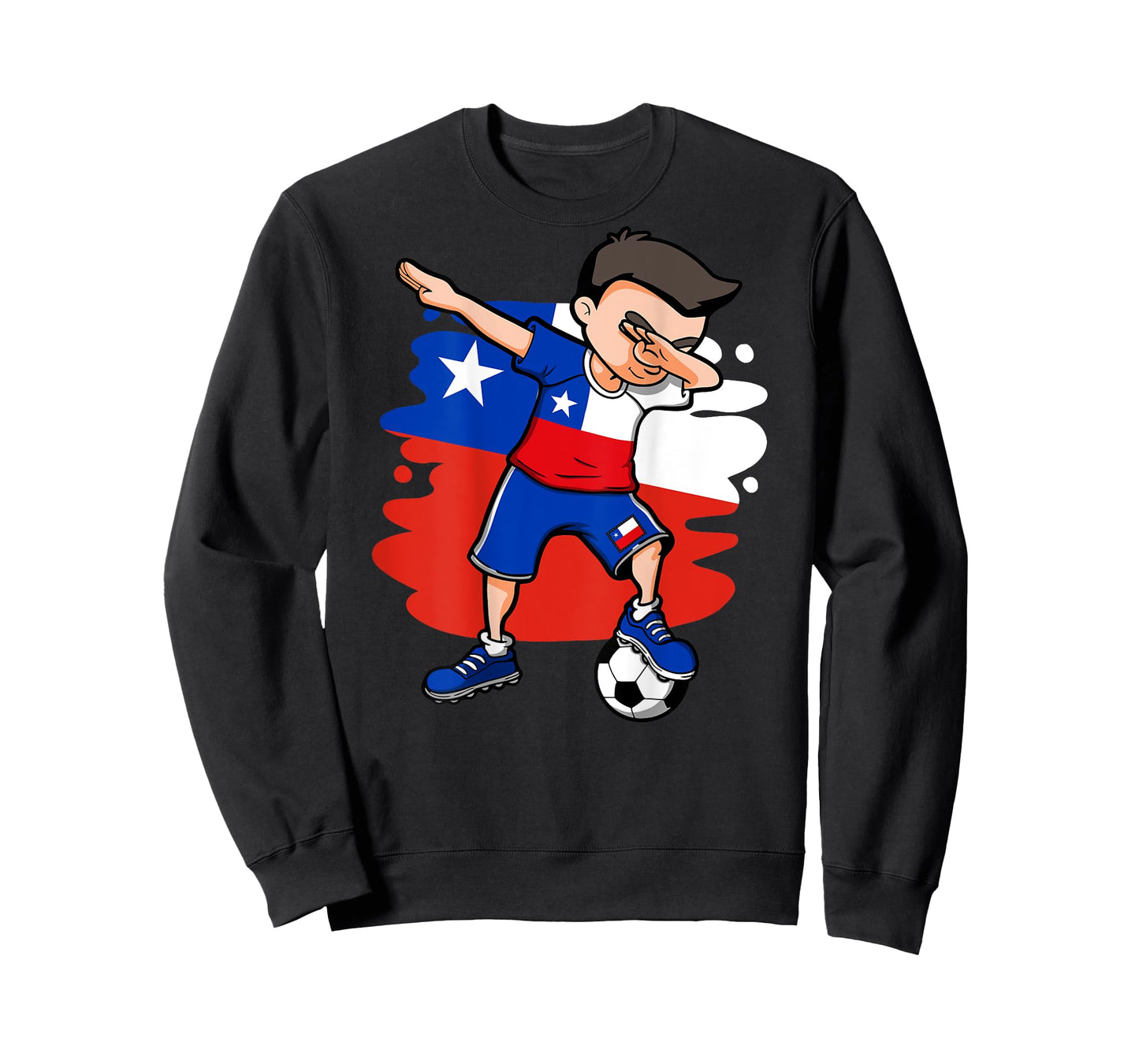 Dabbing Soccer Boy - Chile Jersey Chilean Football Lovers T-Shirt