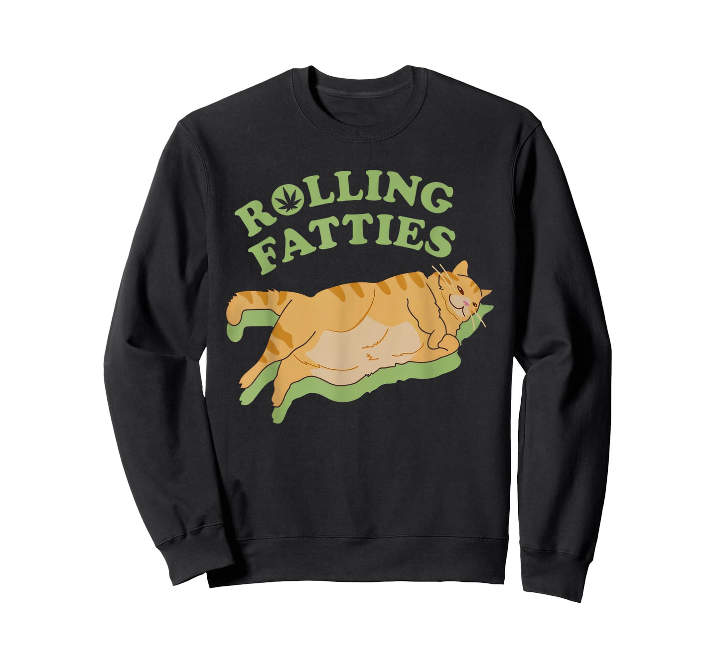 Rolling Fatties Weed Cannabis Marijuana 420 Cat Lover Funny T-Shirt