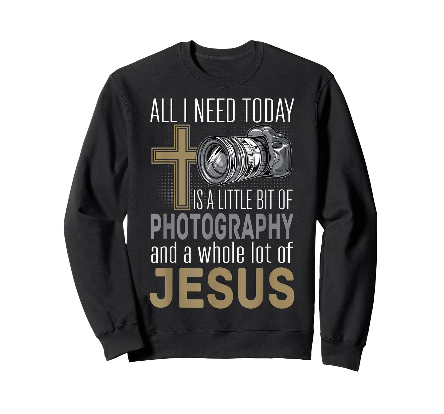 All I Need Is Photography & Jesus Camera Photographer Gift T-Shirt