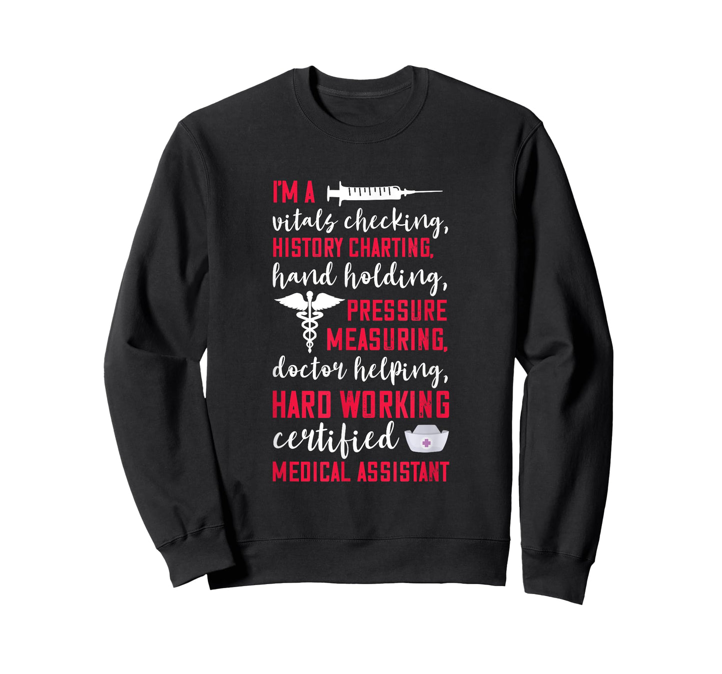 Certified Medical Assistant Hardworking Nurse MA Nursing T-Shirt