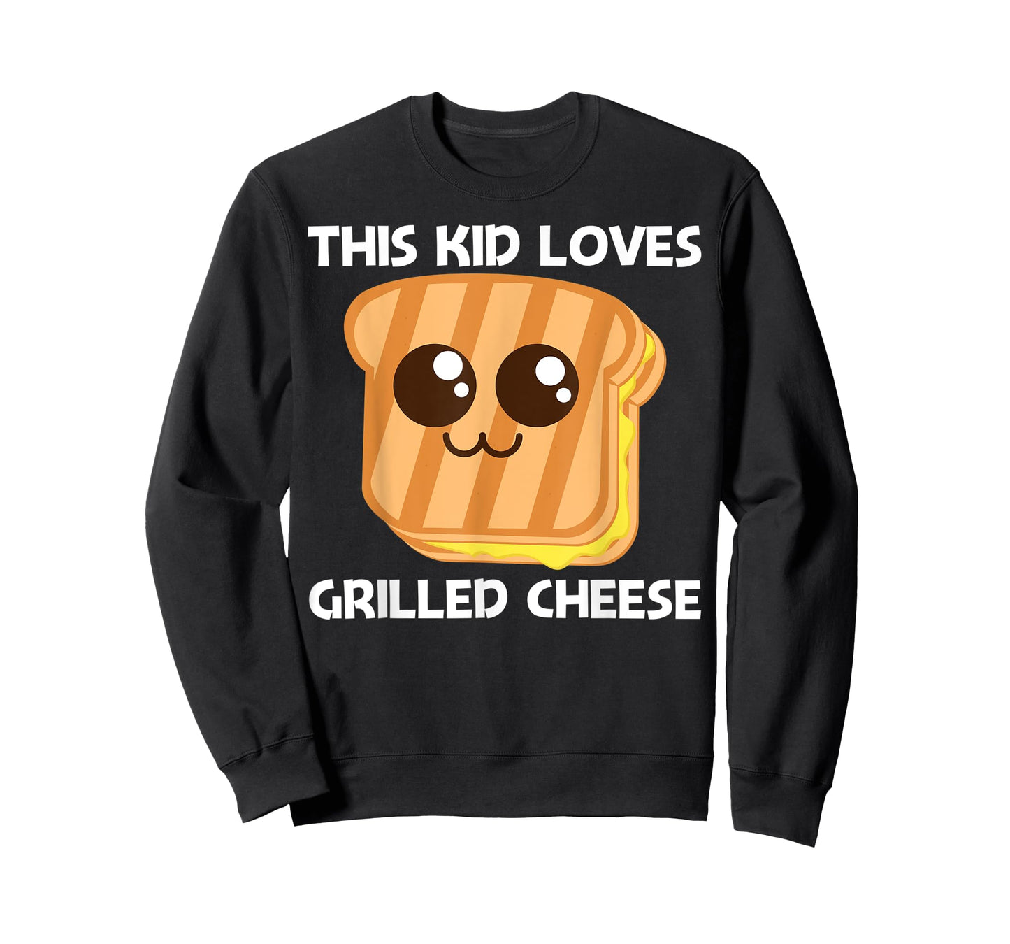 Cute Grilled Cheese Design For Kids Boys Toast Bread Lovers T-Shirt