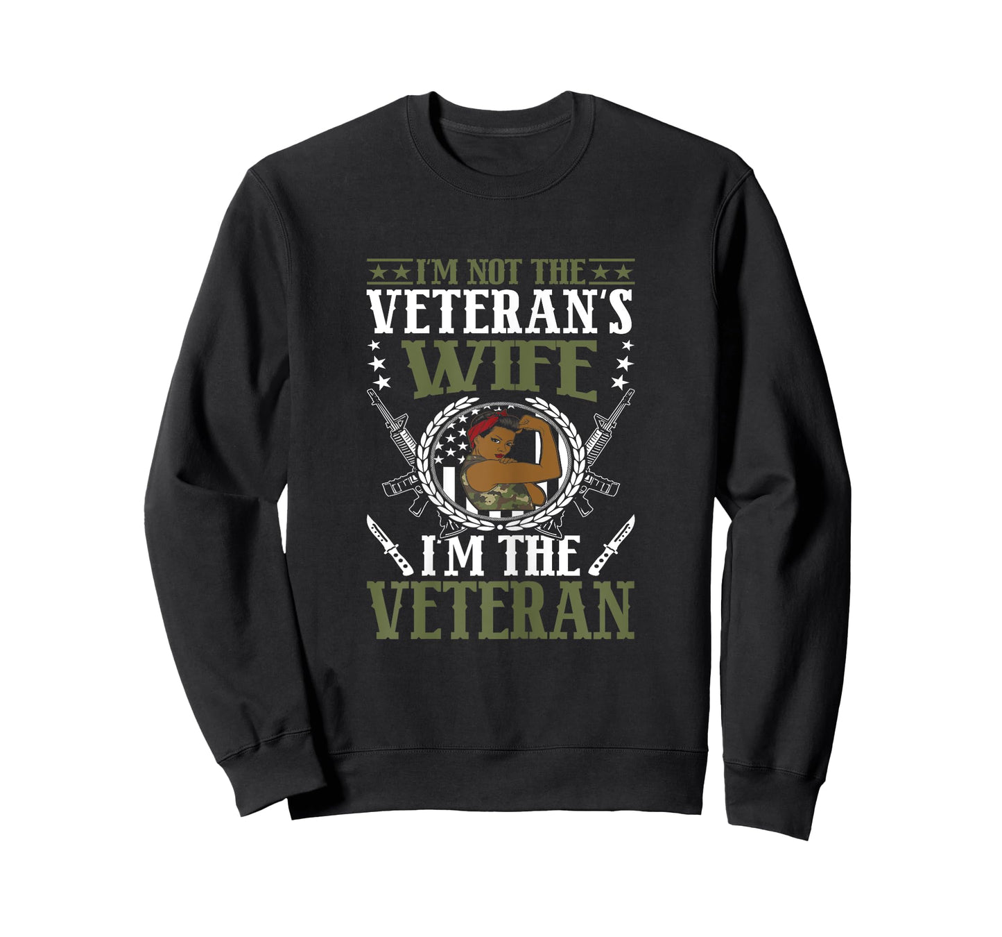 African American Army Veteran Female Afro Melanin Girl T-Shirt