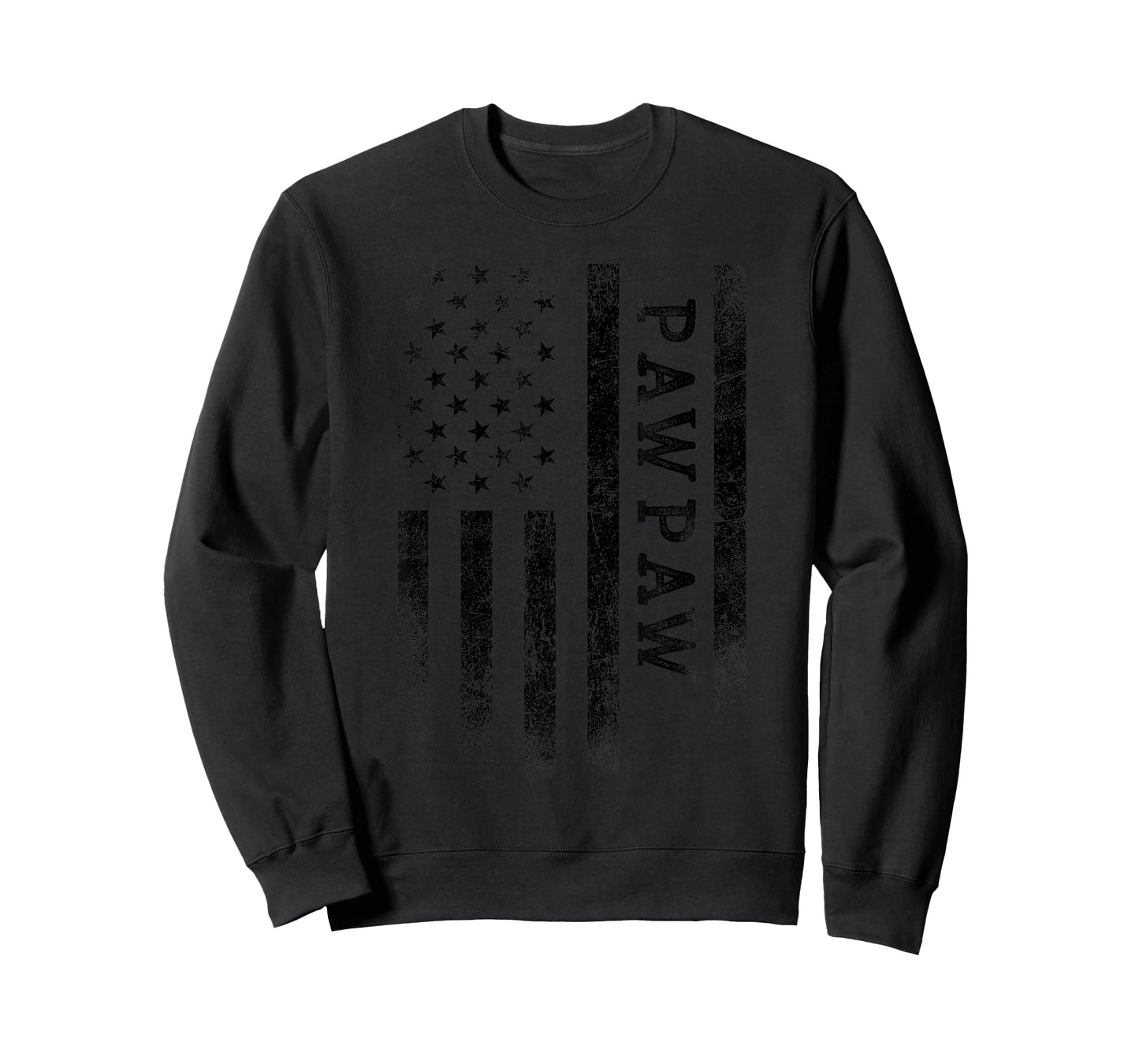 Pawpaw Patriotic American USA Flag Father's Day Pawpaw T-Shirt for Men