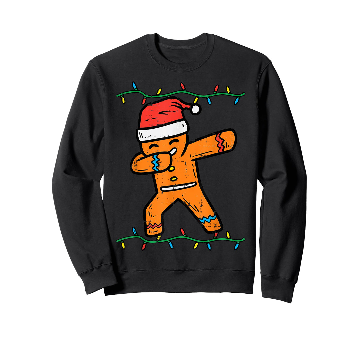 Dabbing Gingerbread Man Cookie Christmas Boys Men Kids Xmas T-Shirt