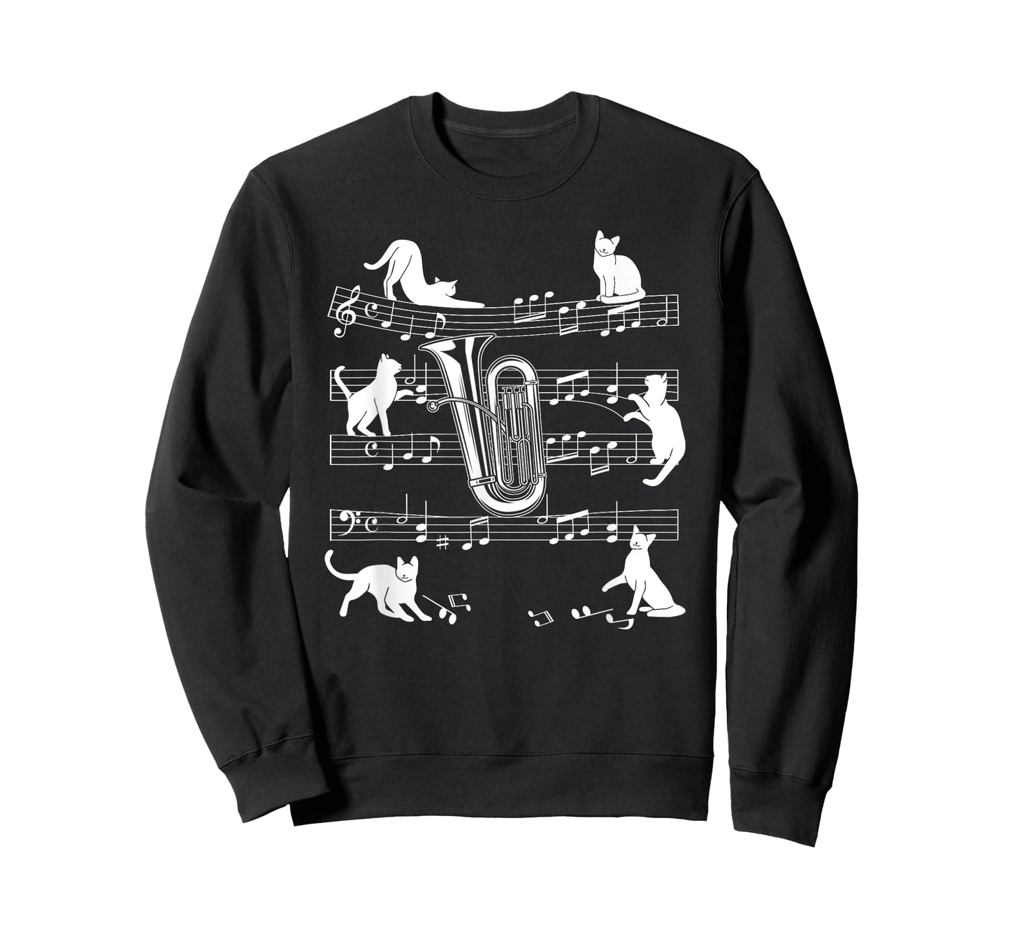Tubist Cats for Cat loving Tuba player T-Shirt