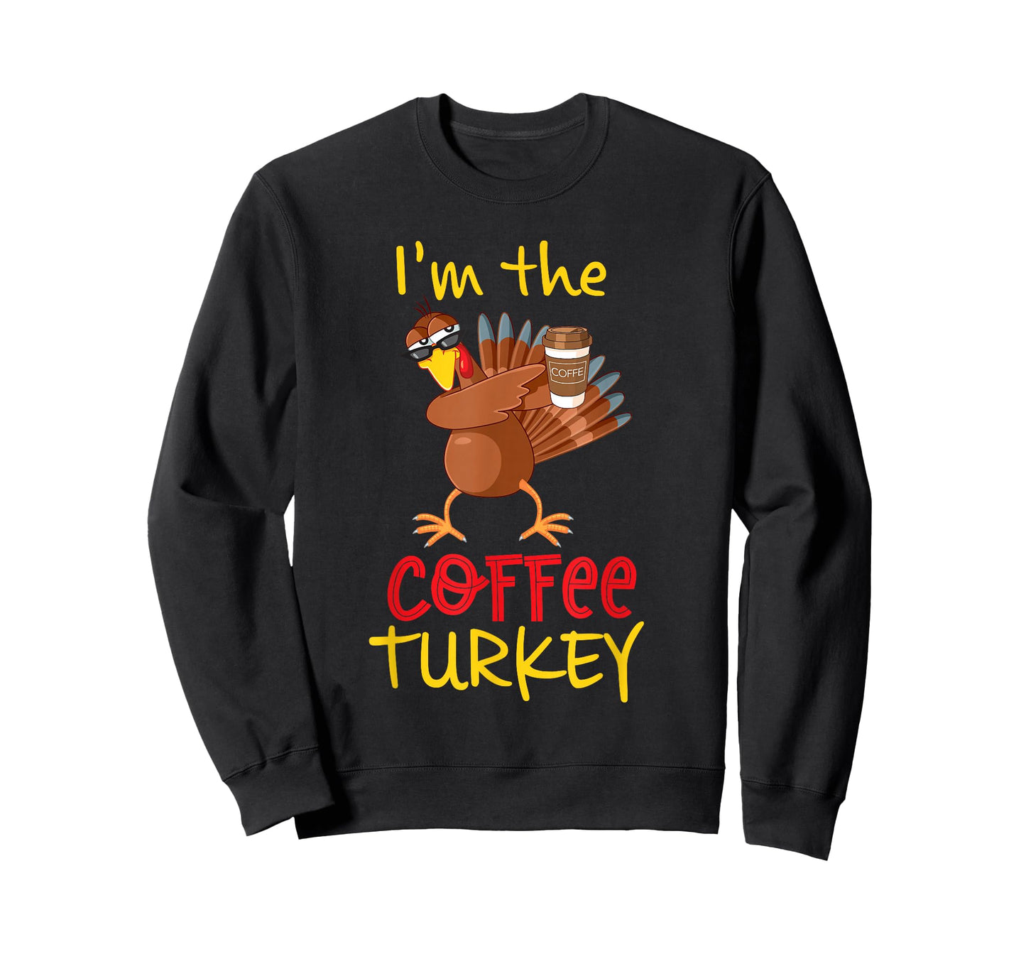 Coffee Turkey Matching Family Group Thanksgiving Party T-Shirt
