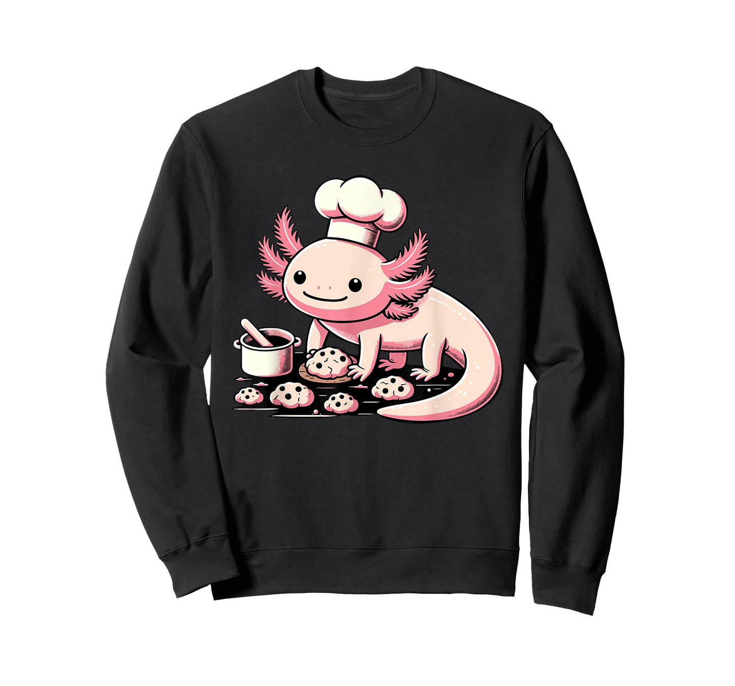 Axolotl Baking Cookies Chocolate Lover Cookie Baker T-Shirt