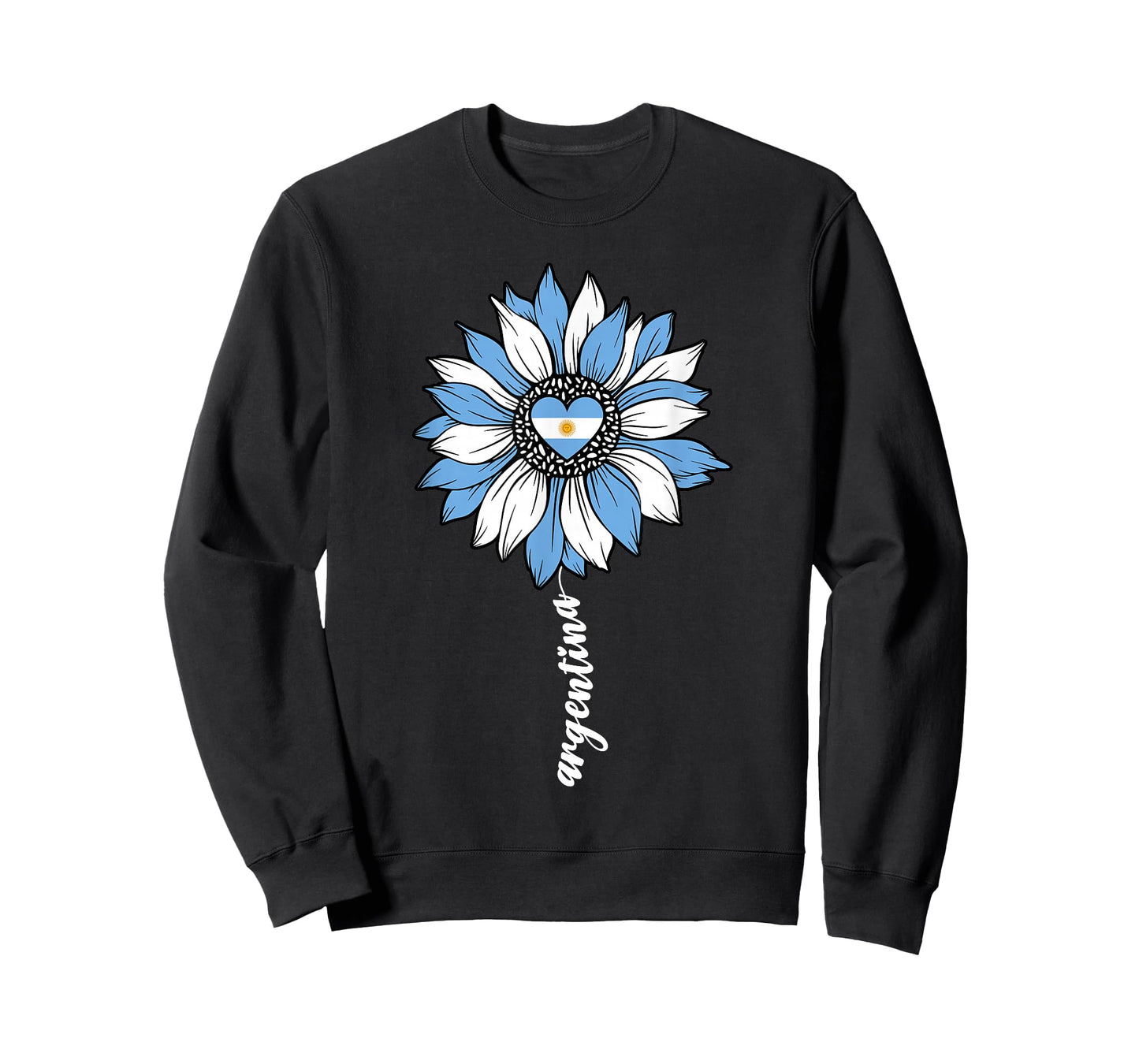 Argentina Sunflower Argentinian Girl for Women Girls Flag T-Shirt