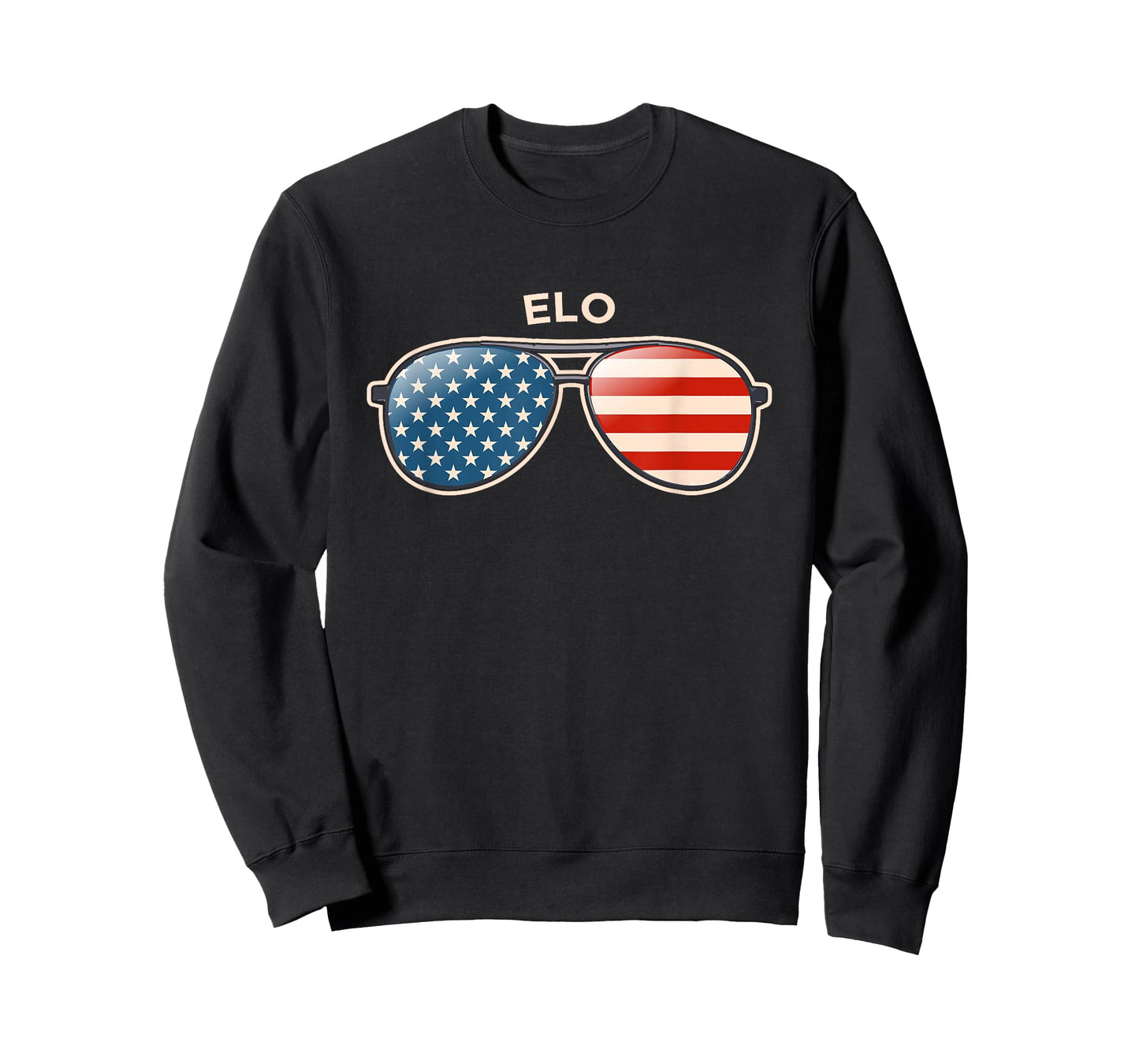 Elo, MI Vintage US Flag Sunglasses T-Shirt