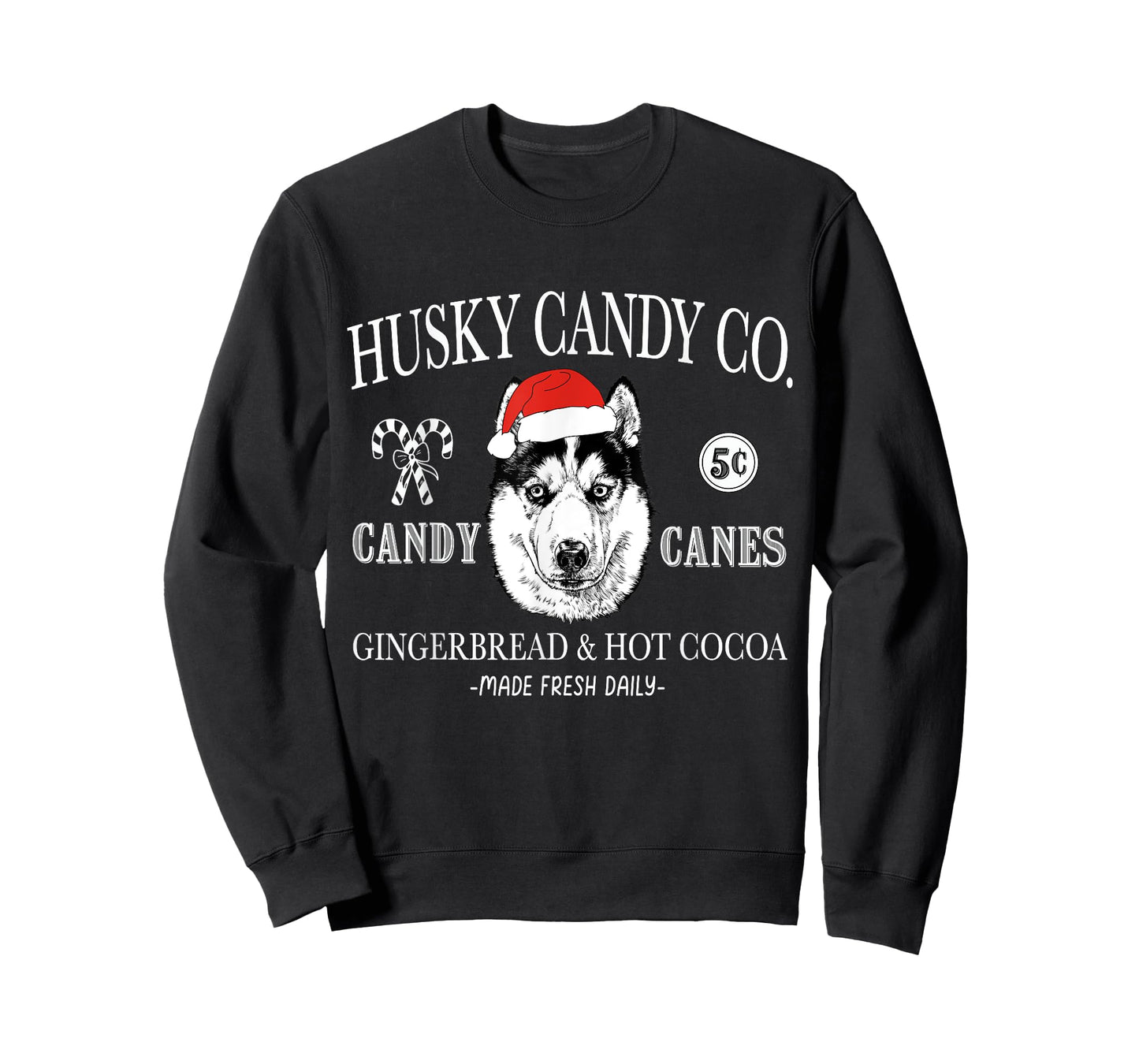 Funny Santa Siberian Husky Mom Christmas Vintage Holiday T-Shirt