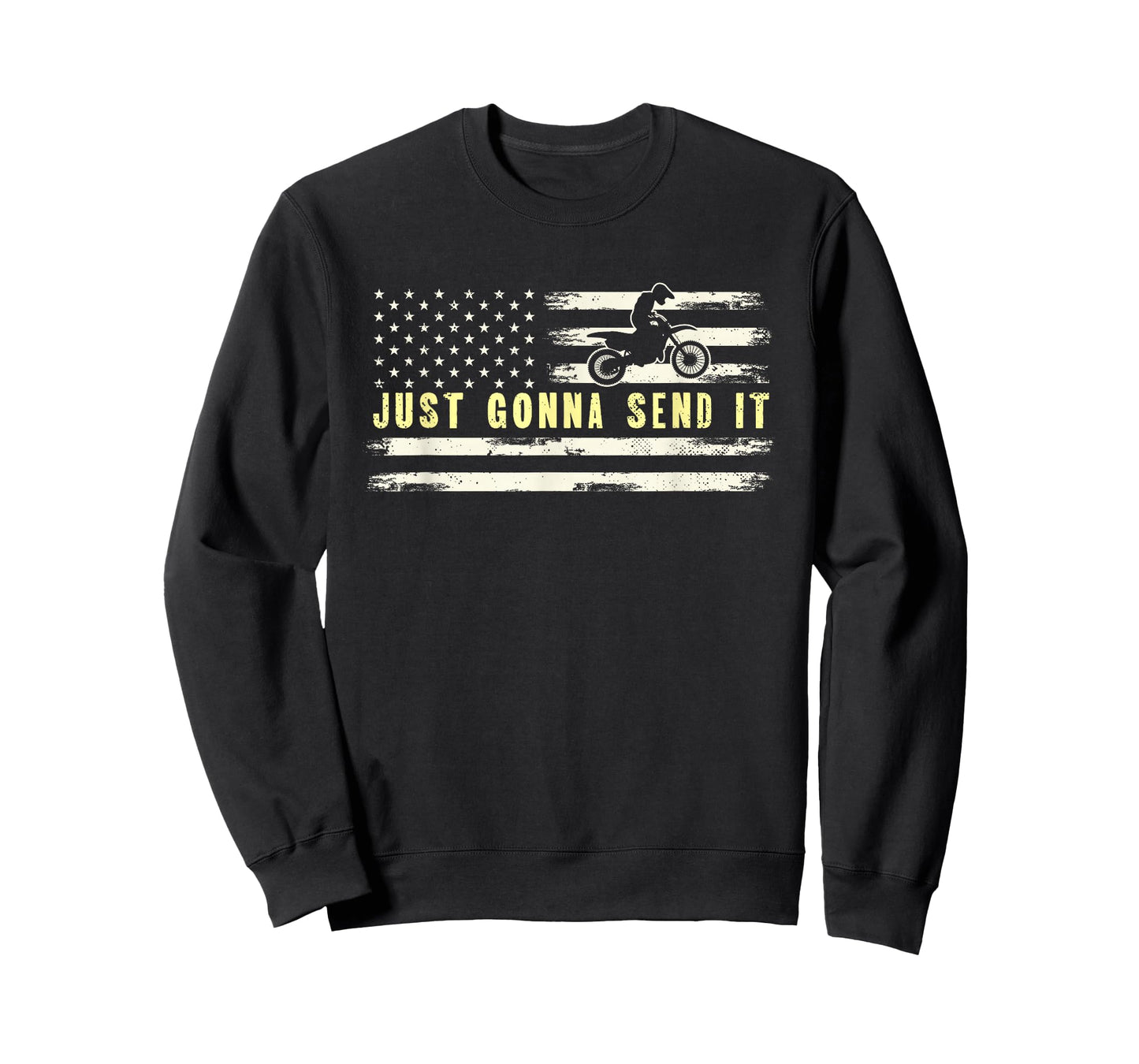 Just Gonna Send It | American Flag Motocross | Motorcycle T-Shirt