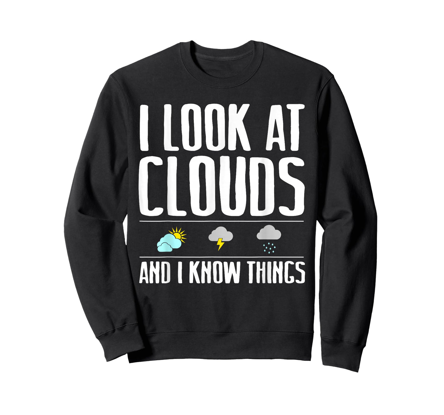 Funny Meteorologist Gift Cool Chaser Weather Forecast Clouds T-Shirt Small