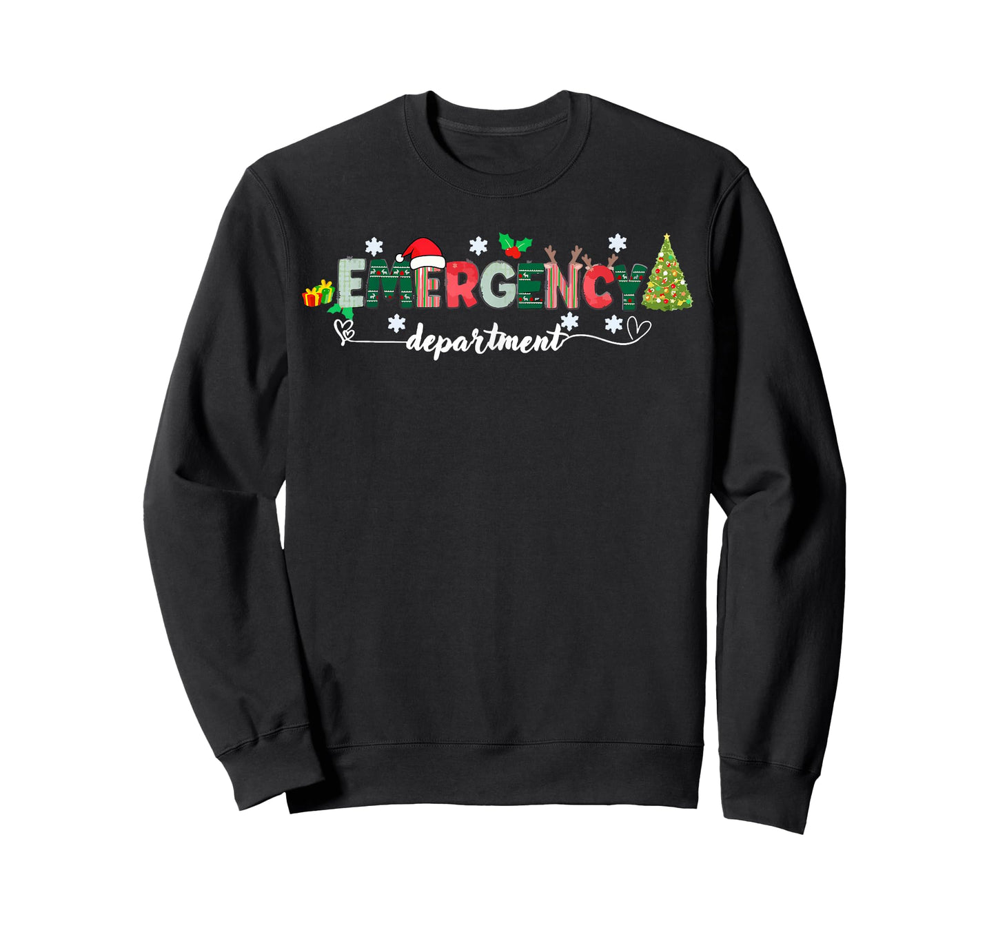 Christmas Emergency Room ER RN Nurse Department Healthcare T-Shirt