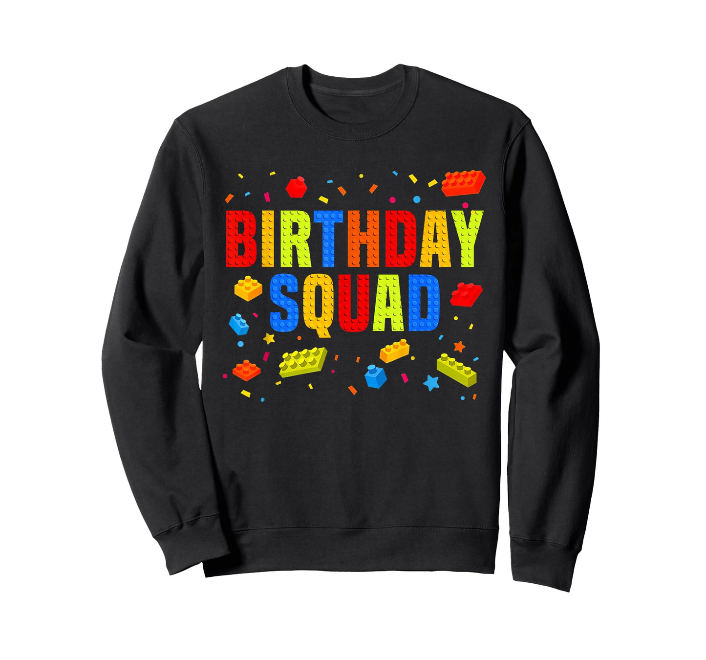 Brick Builder Funny Blocks Master Builder Birthday Squad T-Shirt