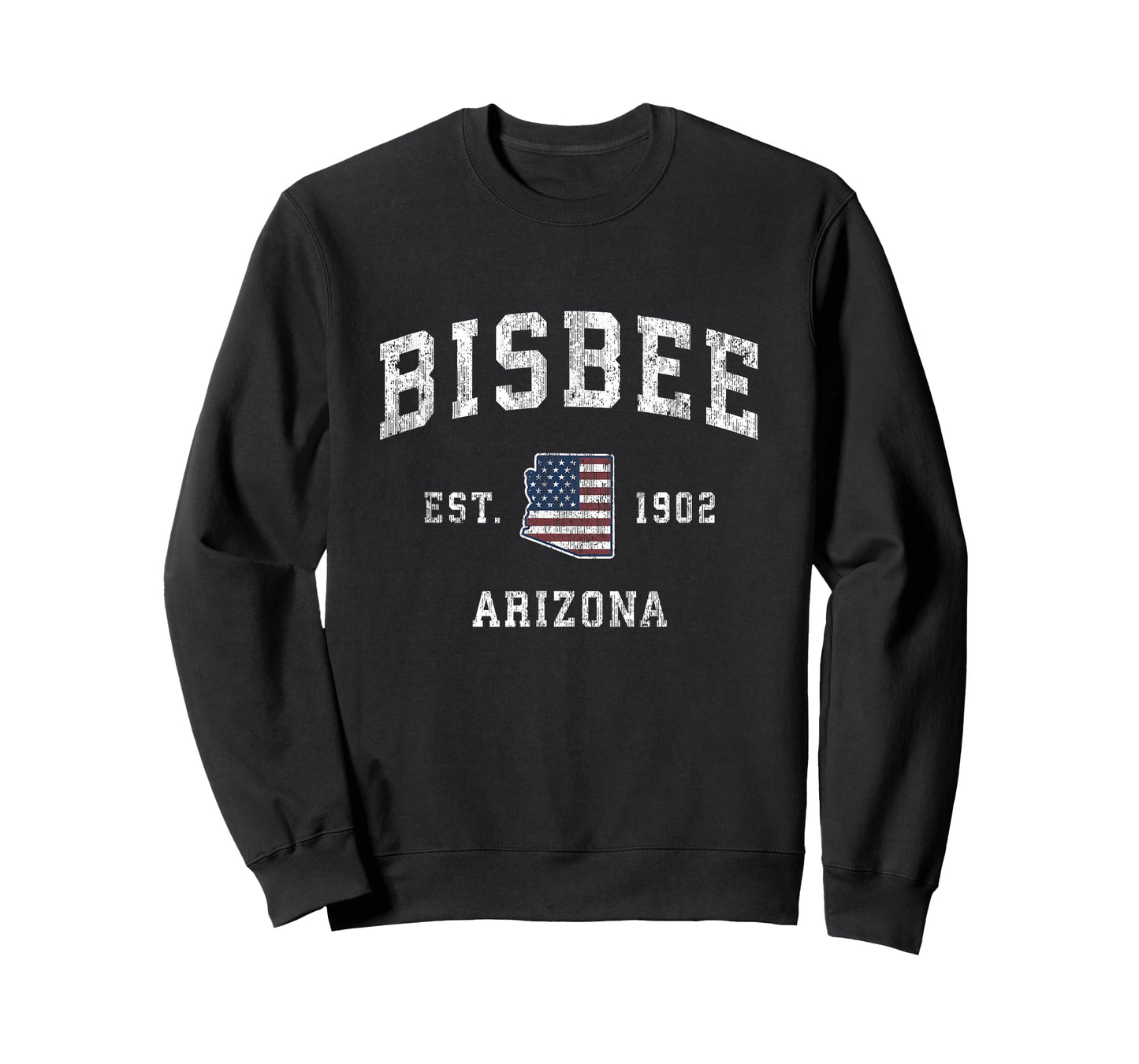 Bisbee Arizona AZ Vintage American Flag Sports Design T-Shirt for Women Kids Men